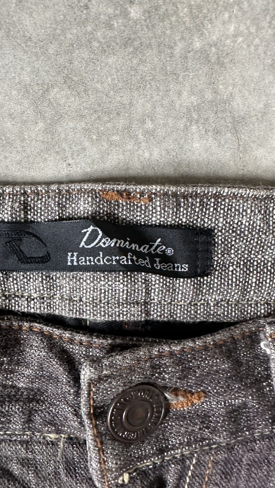 Japanese Brand VINTAGE DOMINATE HANDCRAFTED JEANS Size US 34 / EU 50 - 7 Thumbnail
