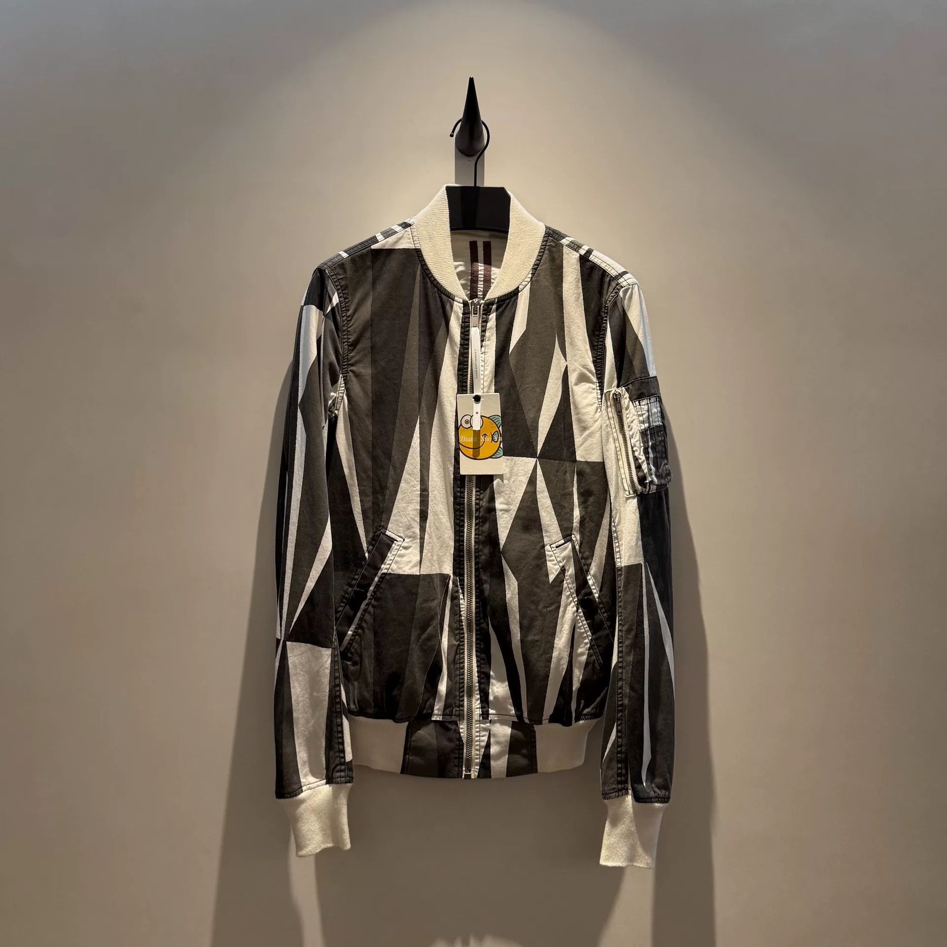 Rick Owens Drkshdw rick owens classic geometric print ma-1 jacket Size US XS / EU 42 / 0 - 1 Thumbnail