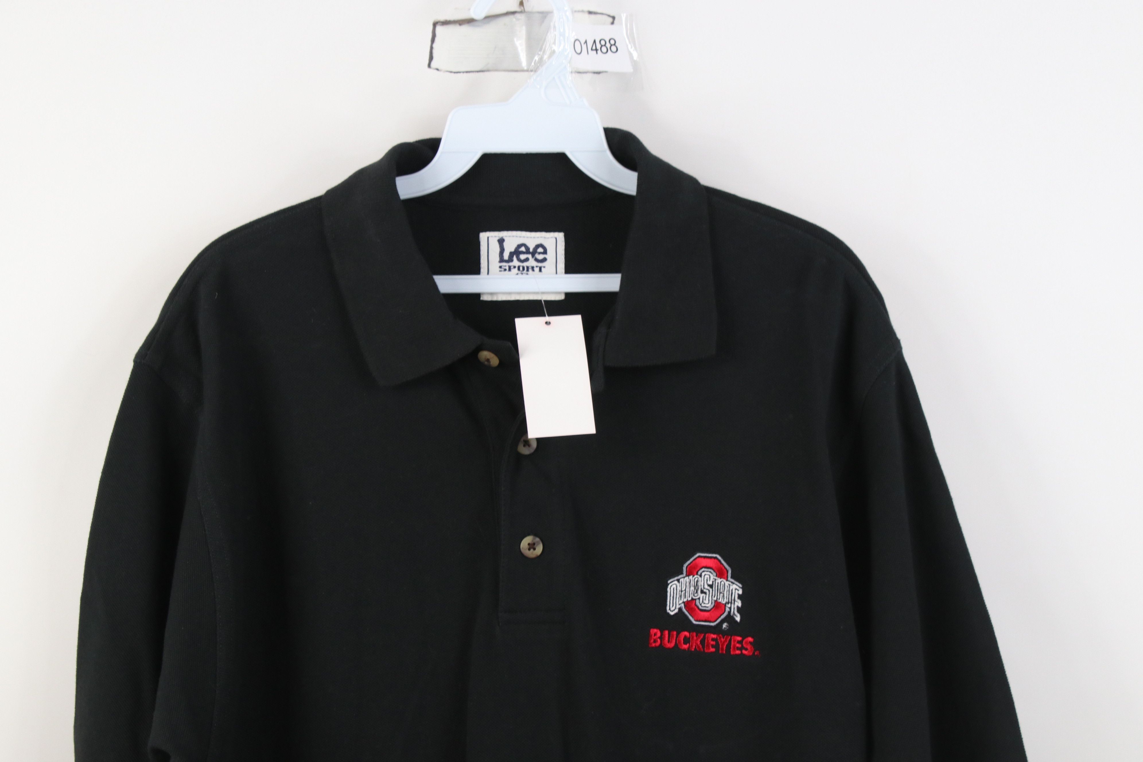 Vintage Deadstock Vintage 90s Ohio State University Golf Polo Shirt Size US M / EU 48-50 / 2 - 2 Thumbnail