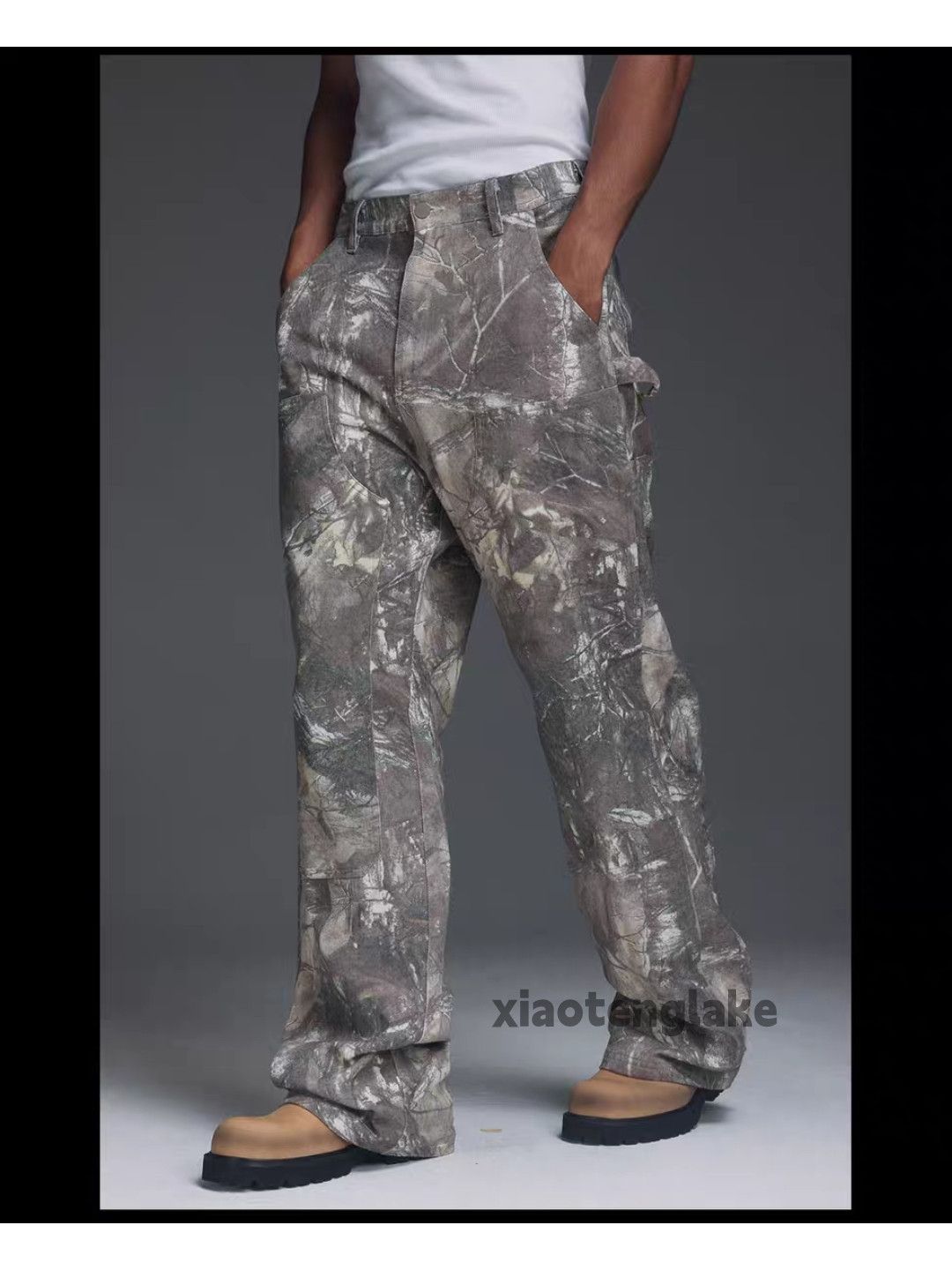 Designer × Japanese Brand × Vintage Washed faded loose baggy camo tree pattern cargo pants Size US 32 / EU 48 - 6 Thumbnail
