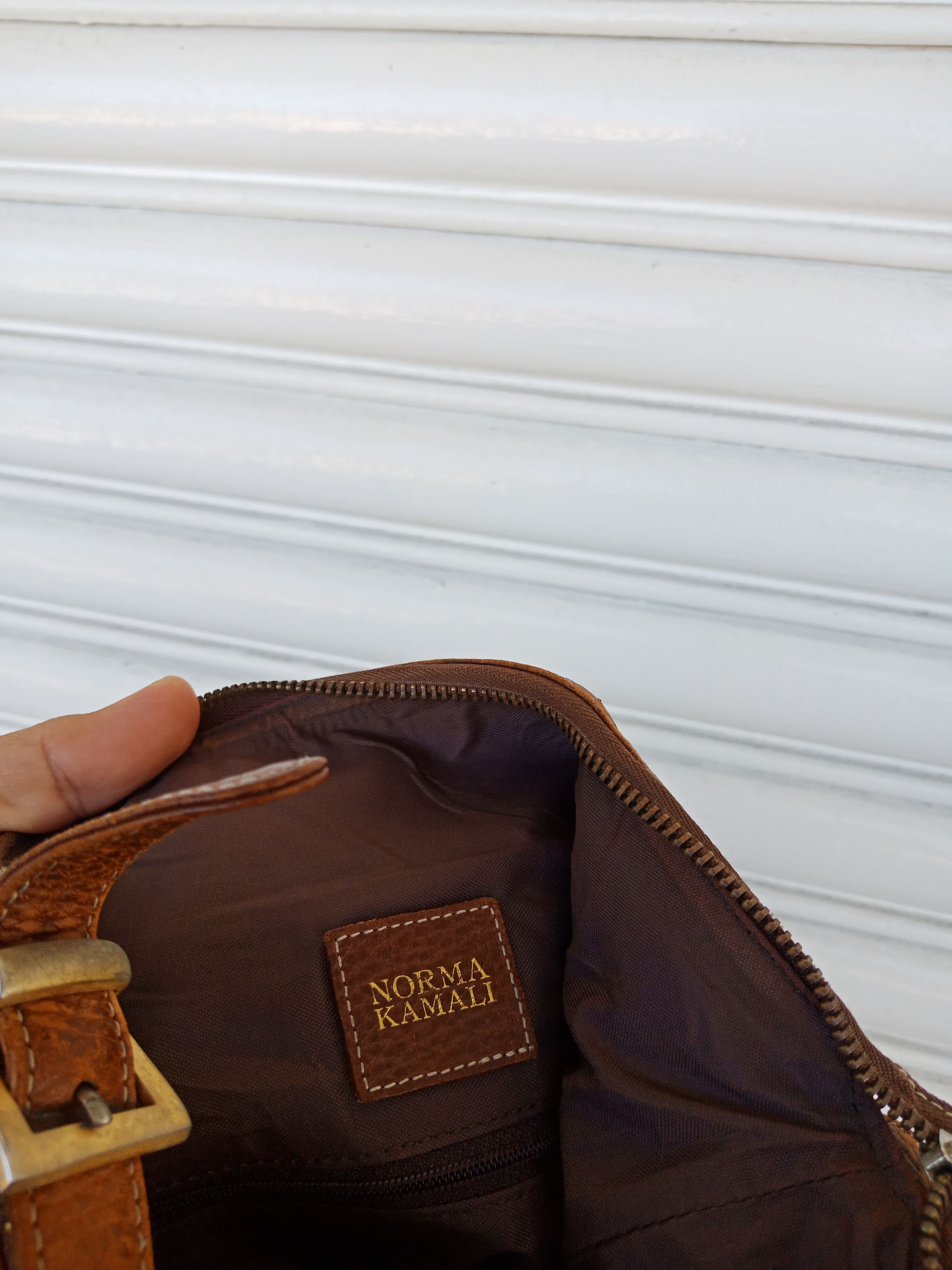 Japanese Brand Norma Kamali Leather Bag Size ONE SIZE - 7 Thumbnail