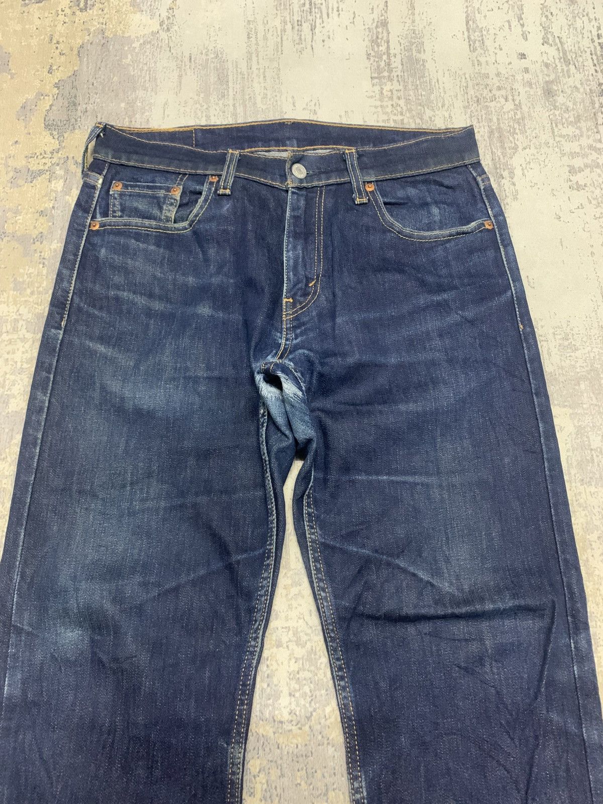 Levi's VINTAGE LEVIS 513 Slim Straight BLUE WASH JEANS Size US 31 - 2 Thumbnail