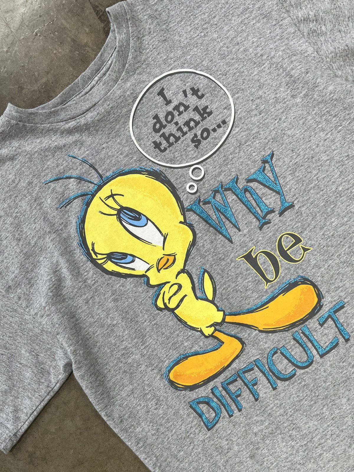 Vintage × Warner Bros Vintage Why Be Difficult Tweet Bird Looney Tunes Tee Large Size US L / EU 52-54 / 3 - 1 Thumbnail