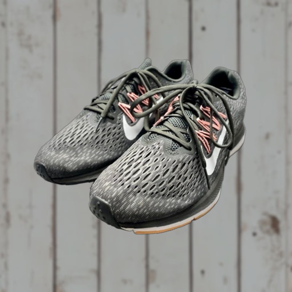 Nike VINTAGE Nike Zoom Winflo 5 AA7414-004 Womens SIZE 9 Gray Pink Athletic Lace-Ups 1500 Size US 9 / IT 39 - 1 Thumbnail