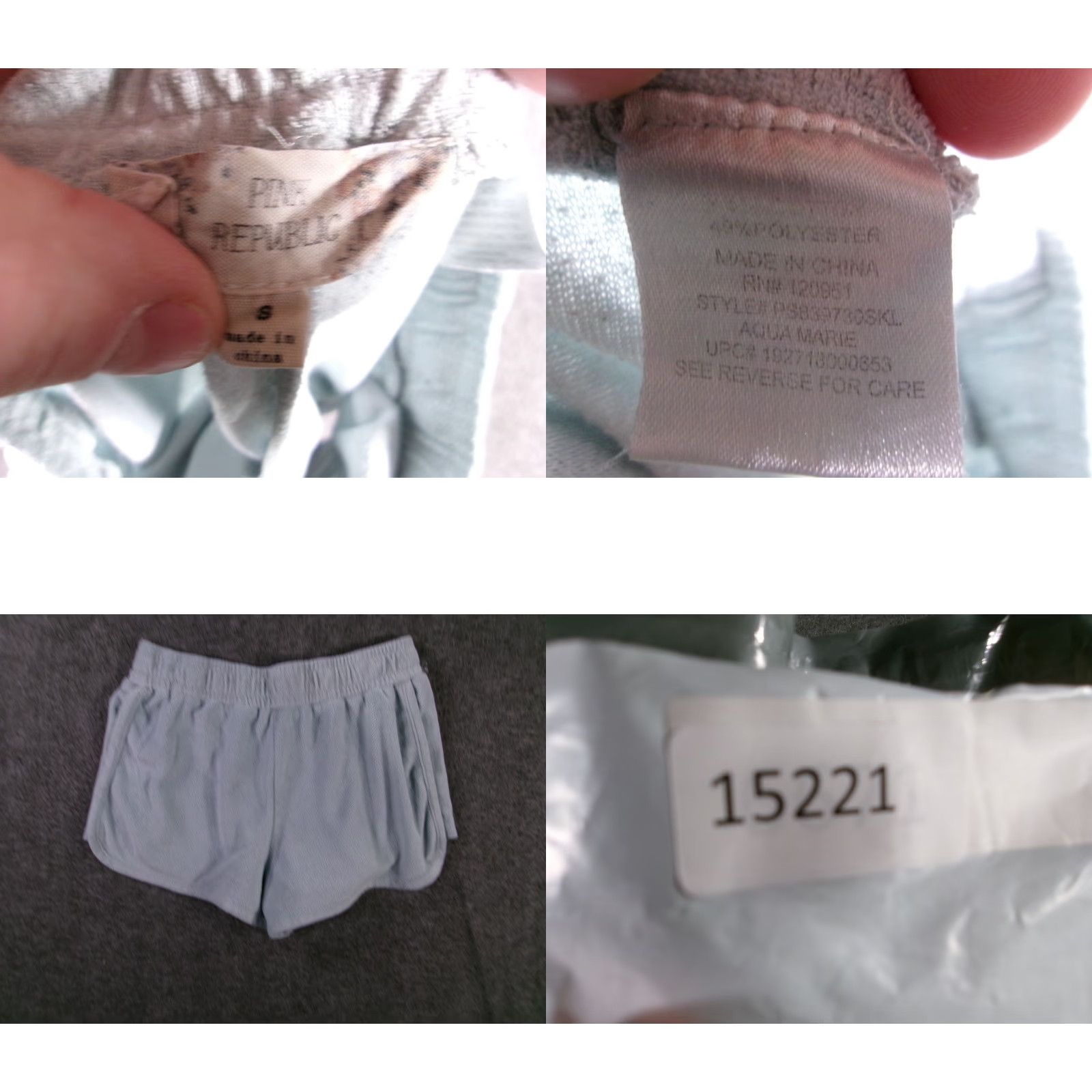 Vintage Pink Republic Shorts Women S Aqua Marine Elastic Waist Pockets Casual Beach Vintage No Womens Size 28" / US 6 / IT 42 - 8 Thumbnail