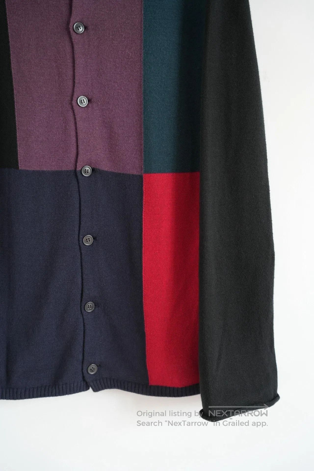 Yohji Yamamoto Yohji Yamamoto 11SS Block Color Cardigan. Size US L / EU 52-54 / 3 - 5 Thumbnail