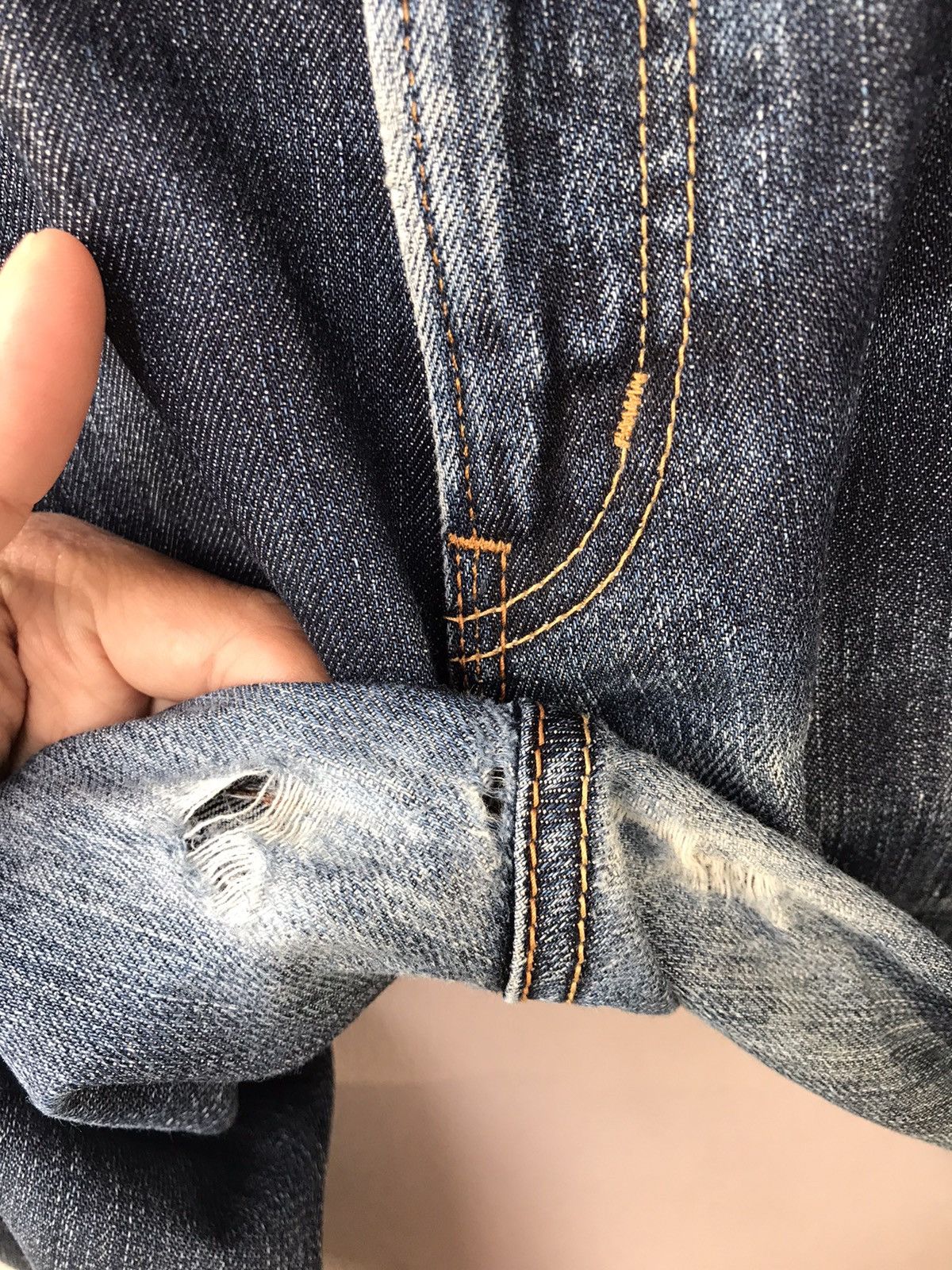 Edwin Vintage Edwin 403 Distressed Denim Size US 34 / EU 50 - 11 Thumbnail