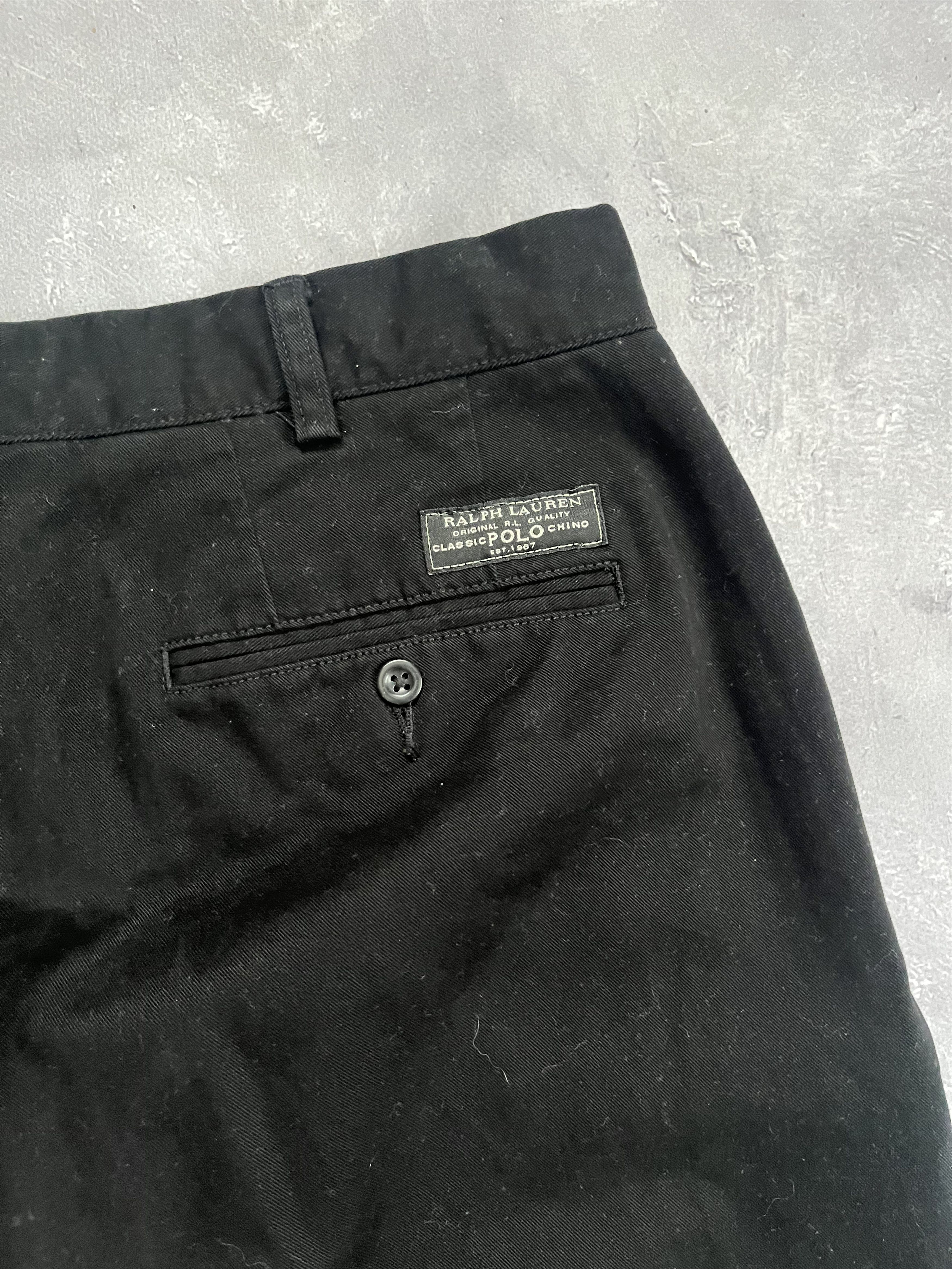 Polo Ralph Lauren Polo Ralph Lauren Classic Fit Chino Pants Black Work Office Size US 34 / EU 50 - 5 Thumbnail