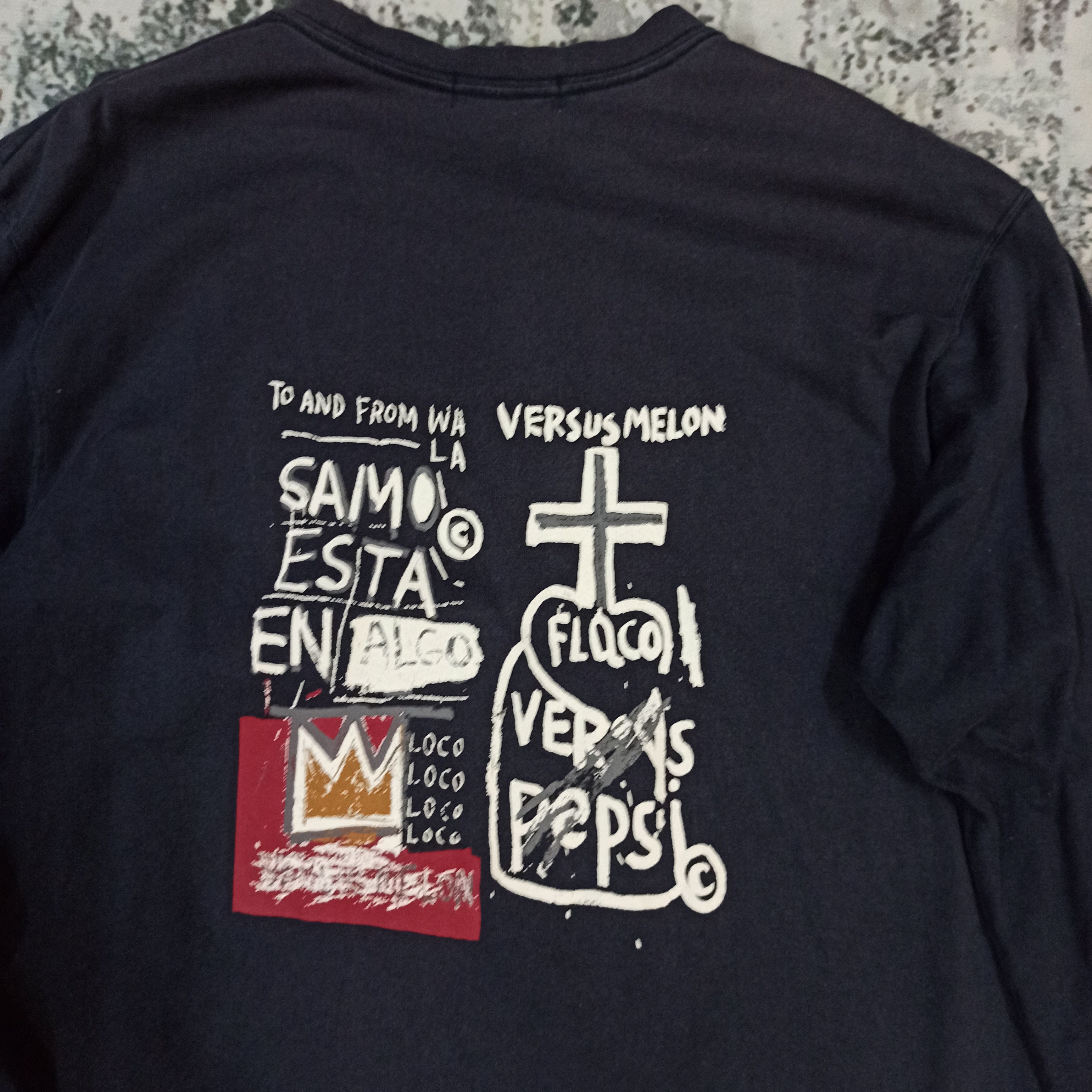 Jean-Michel Basquiat Vintage Jean-Michel Basquiat Long Sleeve Tshirt Art Size US M / EU 48-50 / 2 - 2 Thumbnail