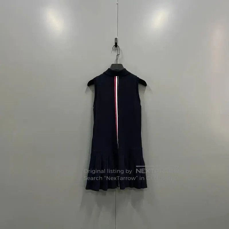 Thom Browne Thom Browne Navy Cotton Summer Dress . Size XXS / US 00 / IT 34 - 5 Thumbnail