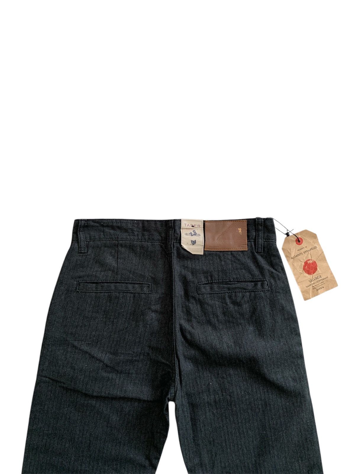 Allsaints Allsaints Salvage Narrow Herringbone Taper Fit Pants Size US 30 / EU 46 - 3 Thumbnail