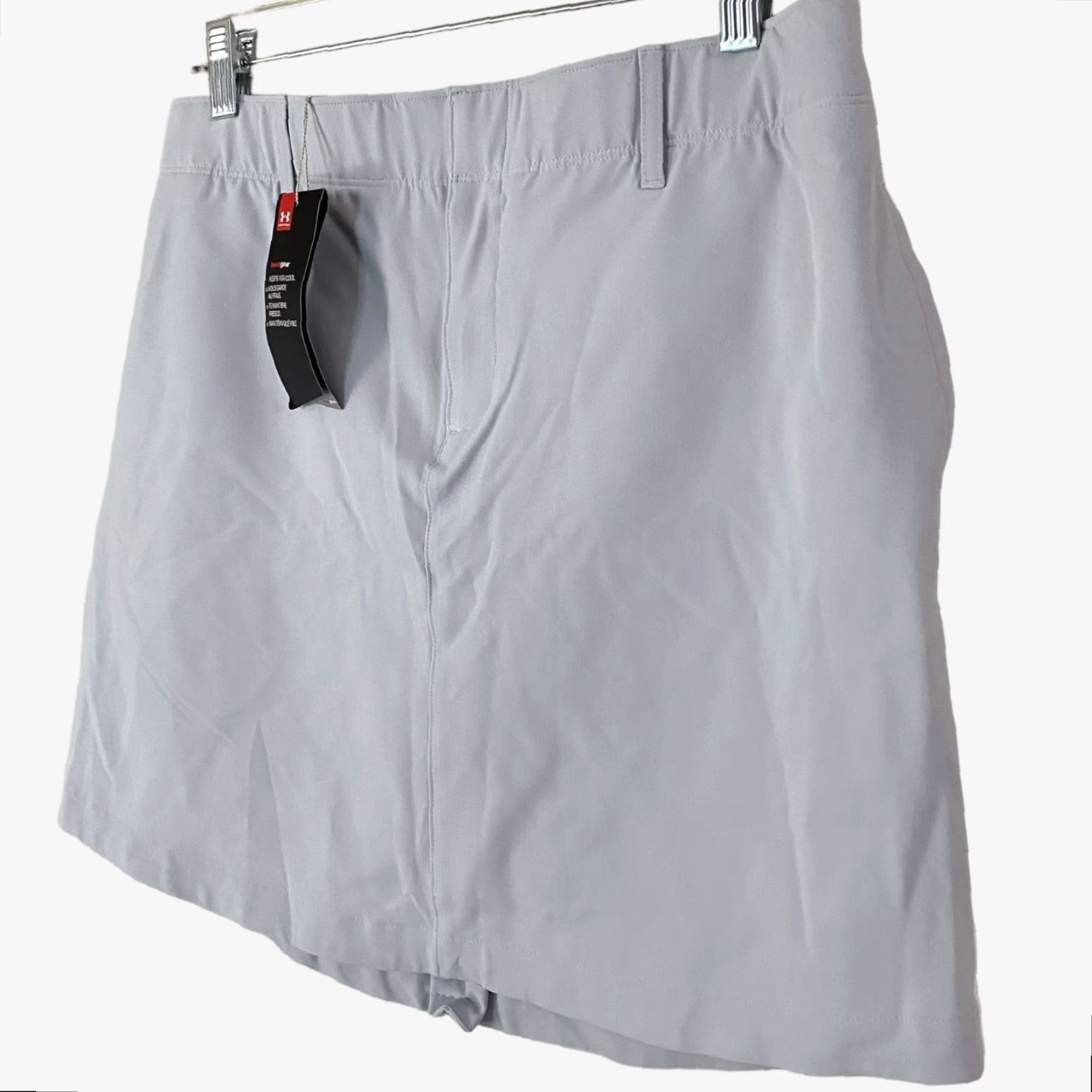 Under Armour Under Armour Woven Golf Skirt Gray White Women's M Athletic Activewear New Skort Short Pockets Elastic Waist Lined Stretch All Seasons Size 32" / US 10 / IT 46 - 2 Thumbnail