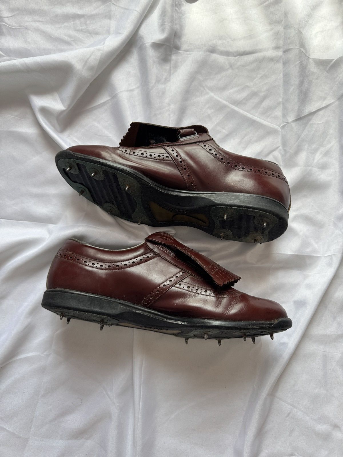 Adidas 1993 Adidas Golf Saddle Vintage Rare Retro Leather Shoes Size US 11 / EU 44 - 8 Thumbnail
