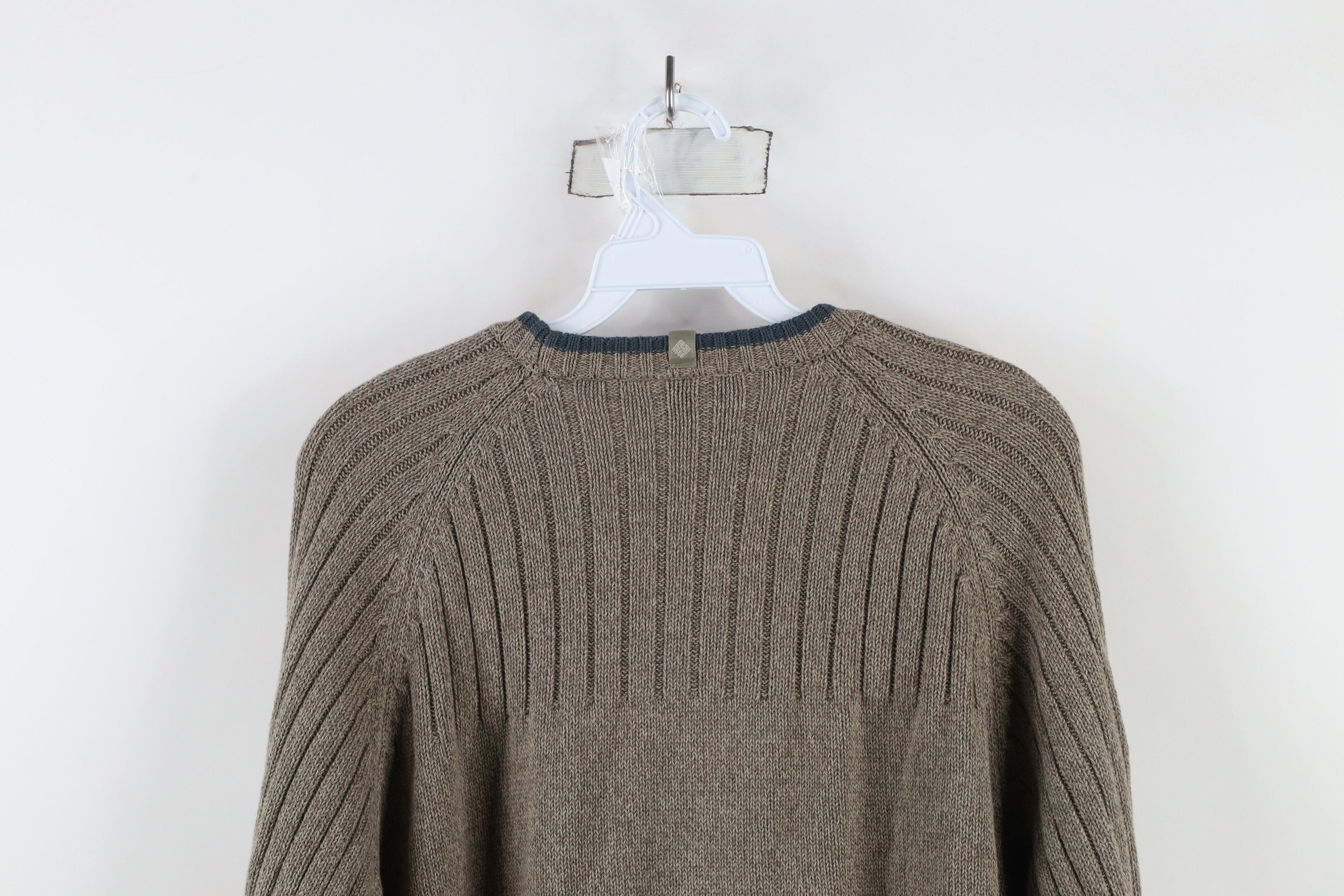 Columbia × Vintage Vintage Columbia Ribbed Knit Crewneck Sweater Heather Brown Size US M / EU 48-50 / 2 - 9 Thumbnail