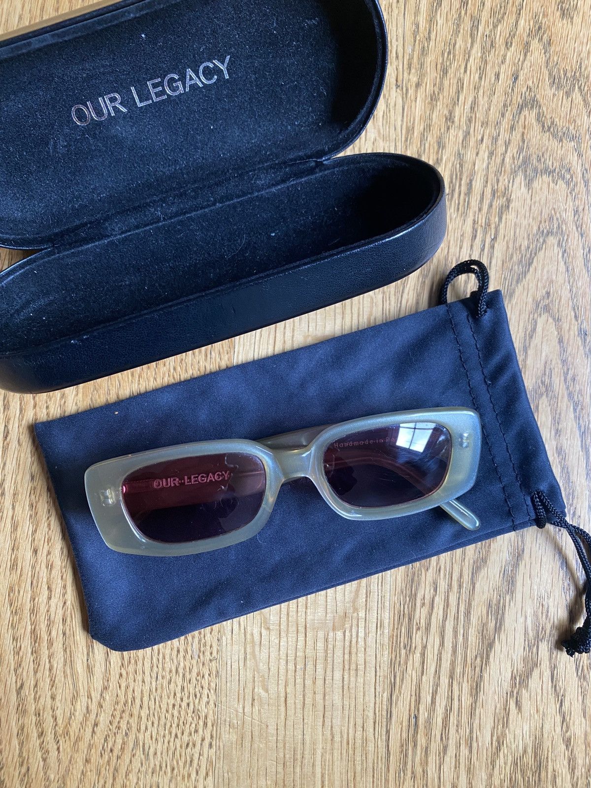 Our Legacy SAMHAIN - Clear Rose Lens Sunglasses Size ONE SIZE - 9 Thumbnail