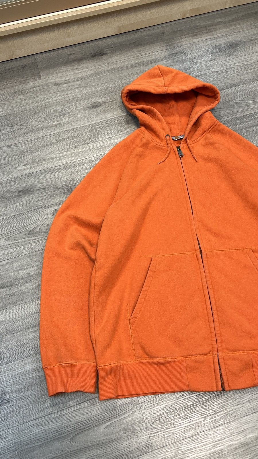 Carhartt Vintage Carhartt Orange Heavyweight Zip Chase Jacket Hoodie Size US XL / EU 56 / 4 - 2 Thumbnail