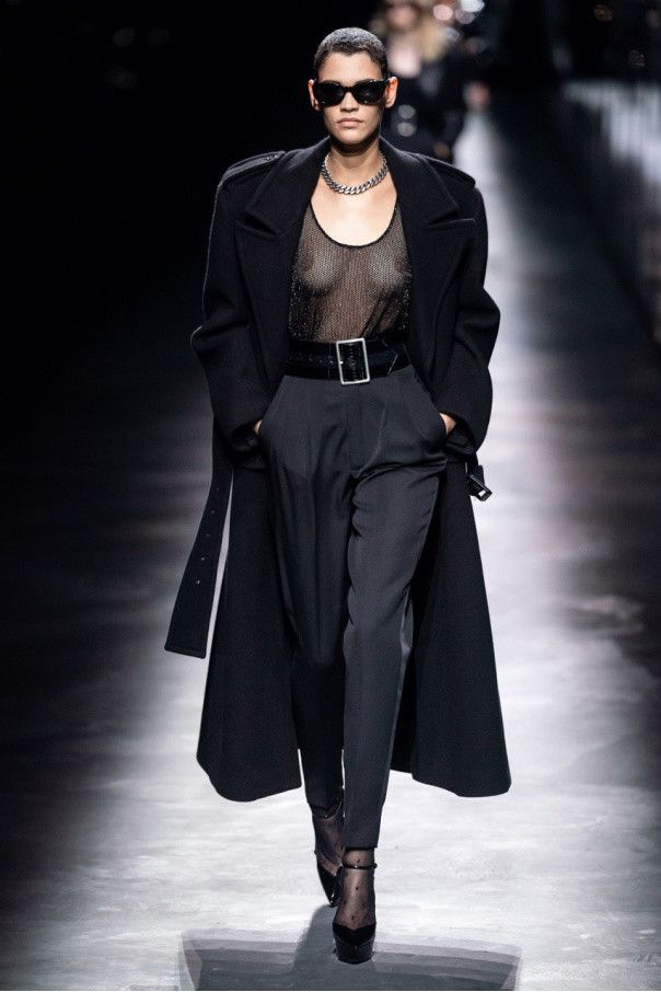 Saint Laurent Paris o1s1wg110924 Classic Tuxedo Pants Grain De Poudre in Black Size 28" / US 6 / IT 42 - 6 Thumbnail