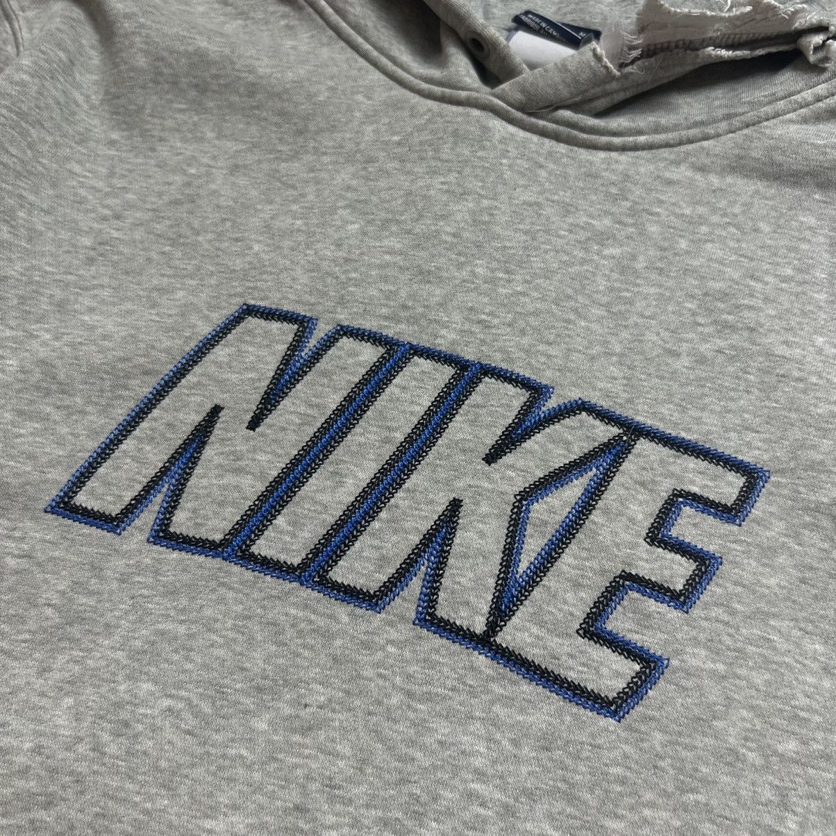 Nike 00s NIKE SPELLOUT BIG EMBROIDERED LOGO VINTAGE Y2K HOODIE Size US M / EU 48-50 / 2 - 4 Thumbnail