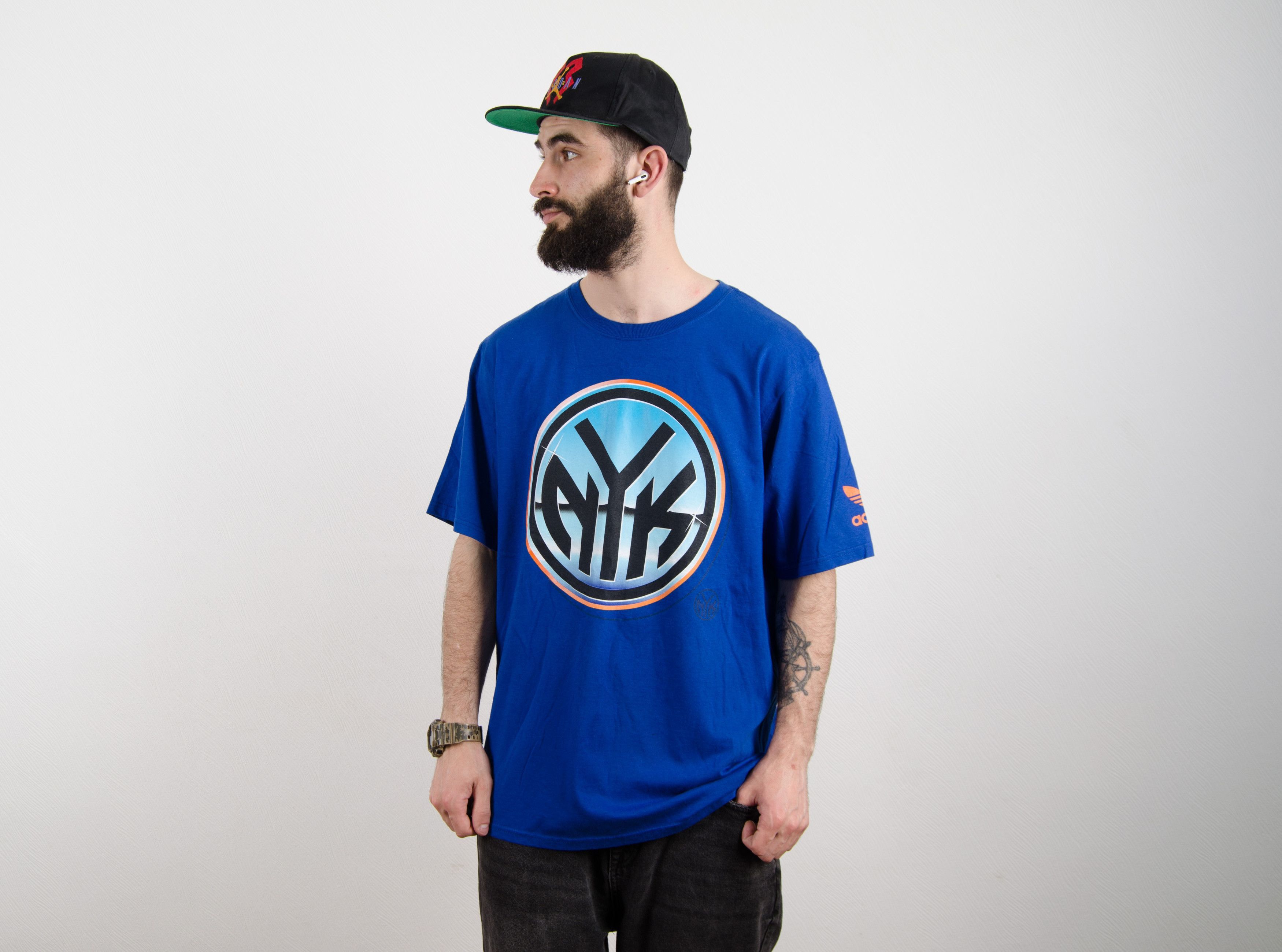 Adidas Adidas Originals NY New Yorks Knicks T Shirt NBA Size US L / EU 52-54 / 3 - 1 Thumbnail