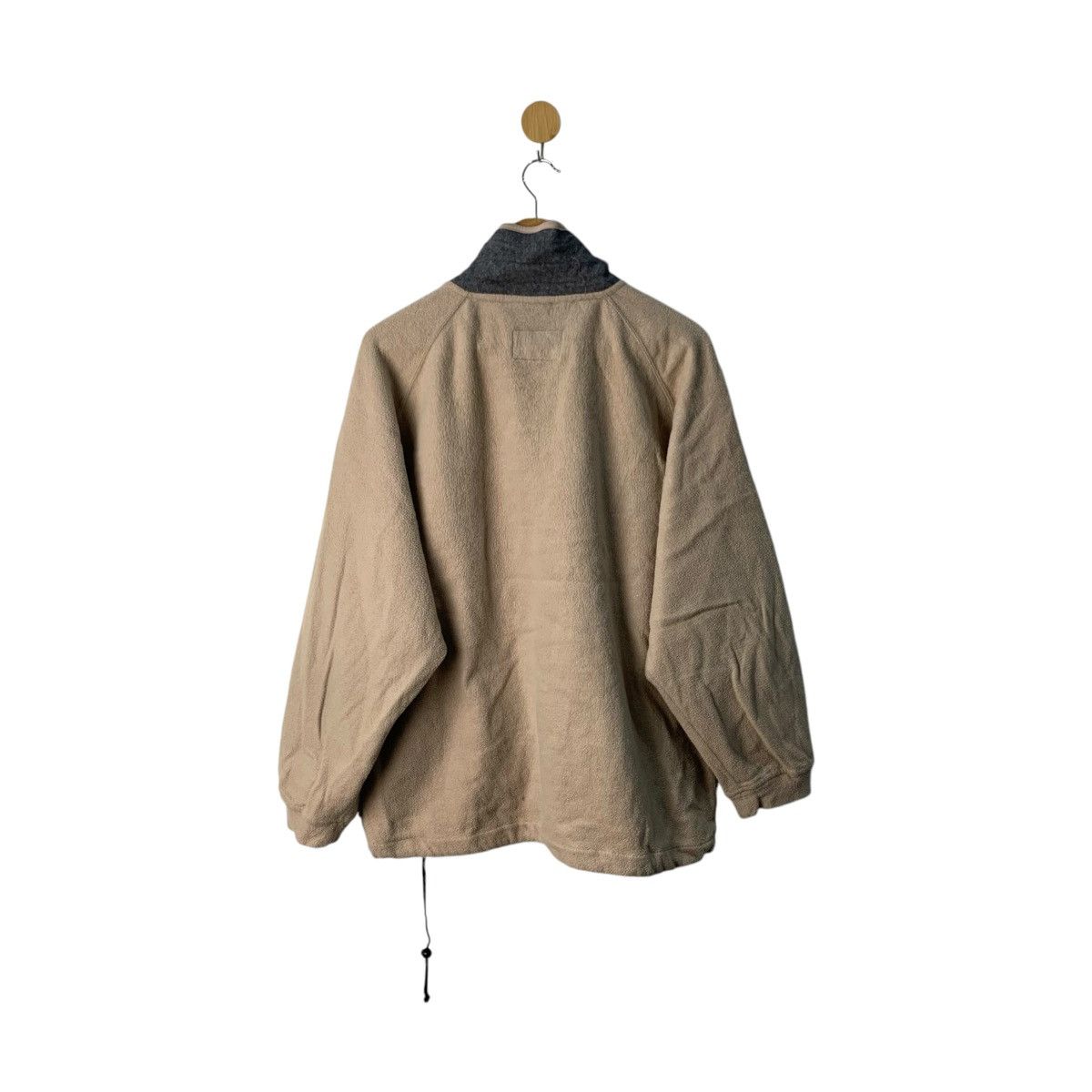 Converse × Vintage Converse Fleece Half Zip Sweater Soft Brown Large Size US L / EU 52-54 / 3 - 2 Thumbnail