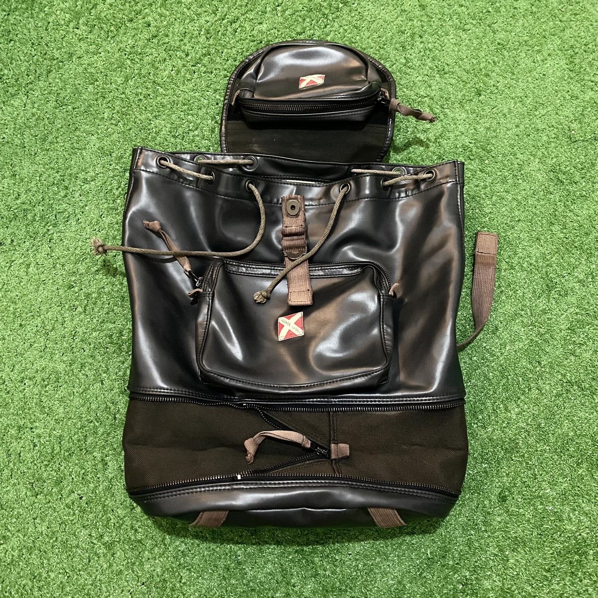 Other LUGGAGE LABEL YOSHIDA 'Army Style' Rucksack Backpack JAPAN Size 26 - 6 Thumbnail