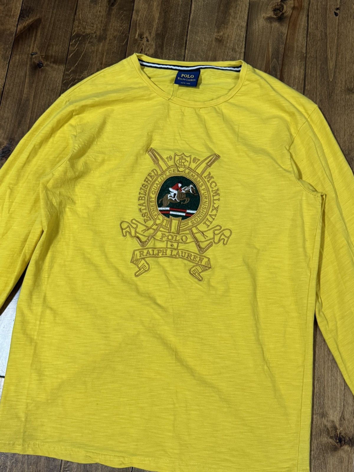 Polo Ralph Lauren × Vintage Vintage Polo Ralph Lauren Long Sleeve Tee Size US XL / EU 56 / 4 - 3 Thumbnail