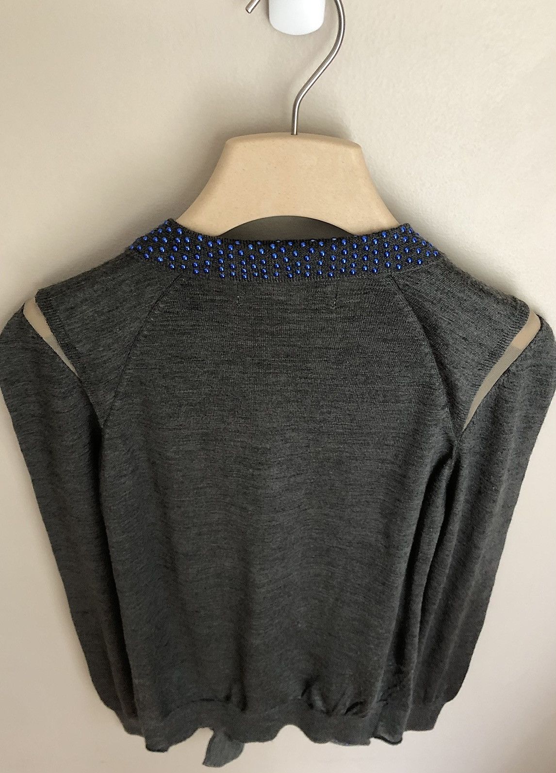 Toga TOGA PULLA Bejeweled Wool Petal Sweater Size US M / EU 48-50 / 2 - 21 Thumbnail