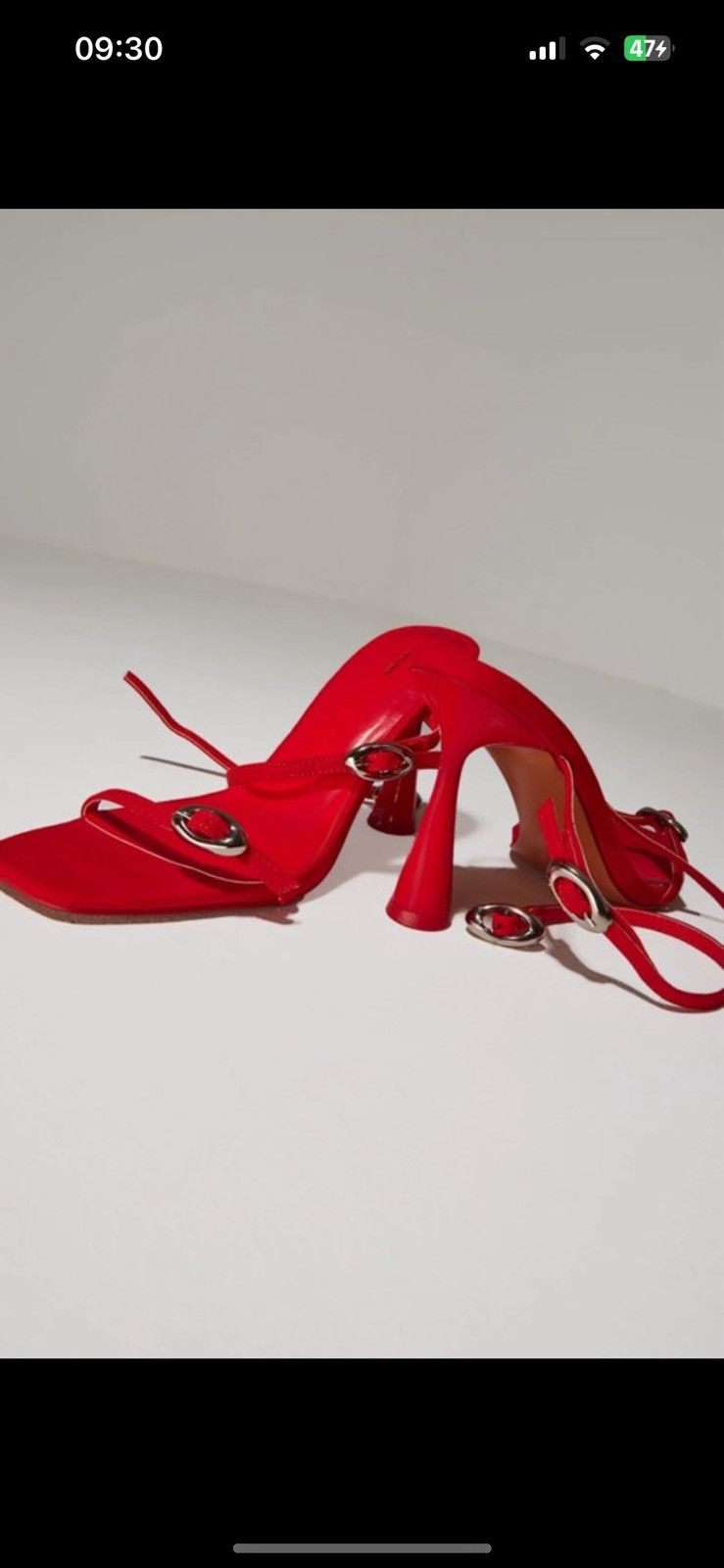 Other Red Pu Heels Size US 7 / IT 37 - 1 Thumbnail