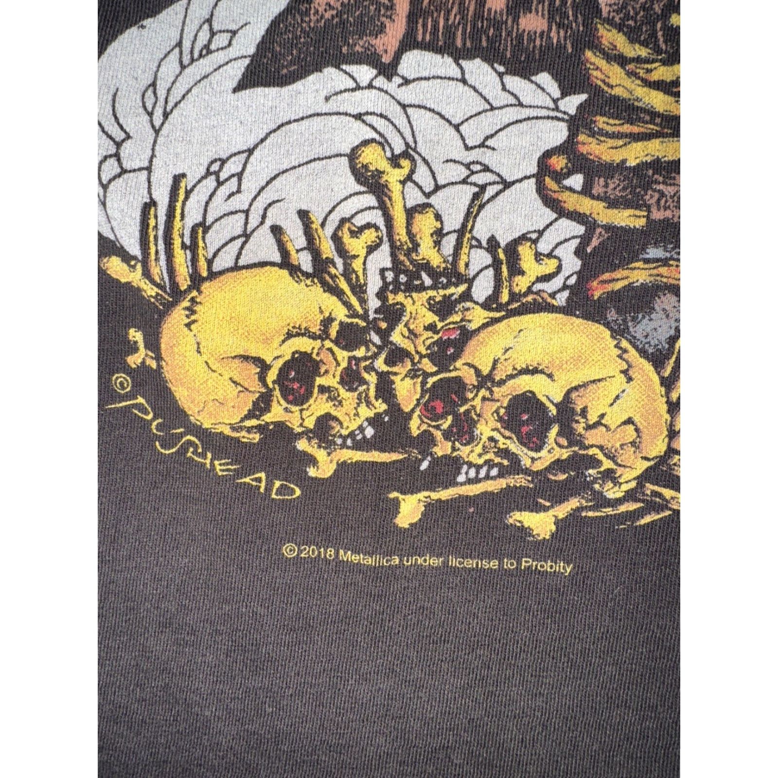 Vintage Metallica Pushead T-Shirt Black Medium User: Metallica Pushead T-Shirt Black Medium Size US M / EU 48-50 / 2 - 3 Thumbnail