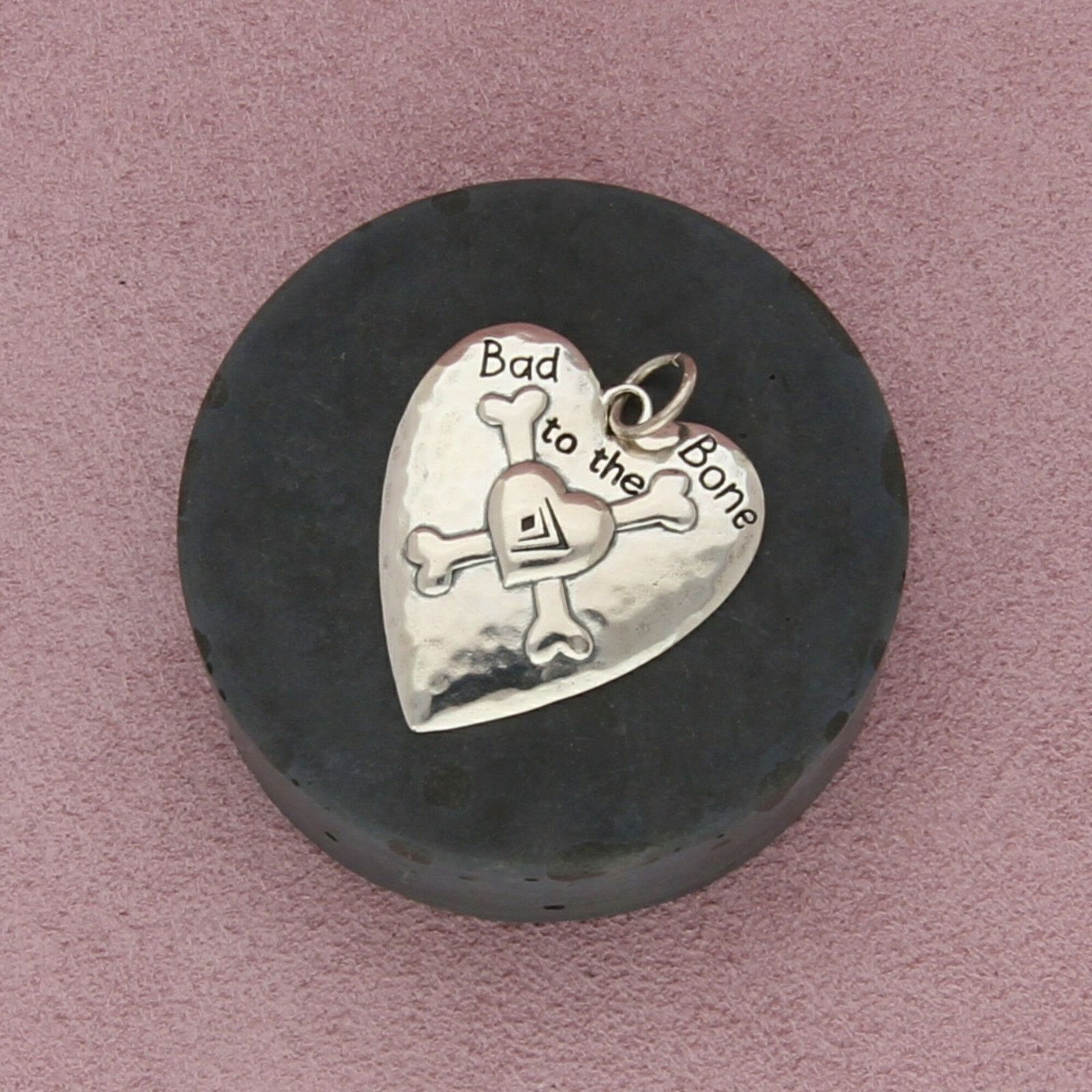 Sterling Silver silpada sterling silver bad to the bone heart pendant Size ONE SIZE - 1 Thumbnail