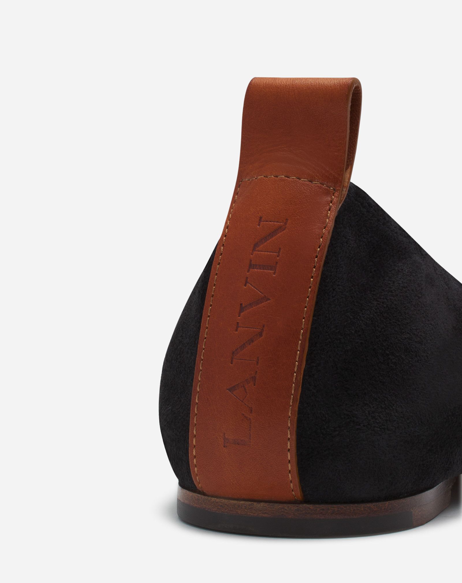 Lanvin o1s22i1n1024 Suede Ballet Flats in Black Size US 6 / IT 36 - 5 Thumbnail