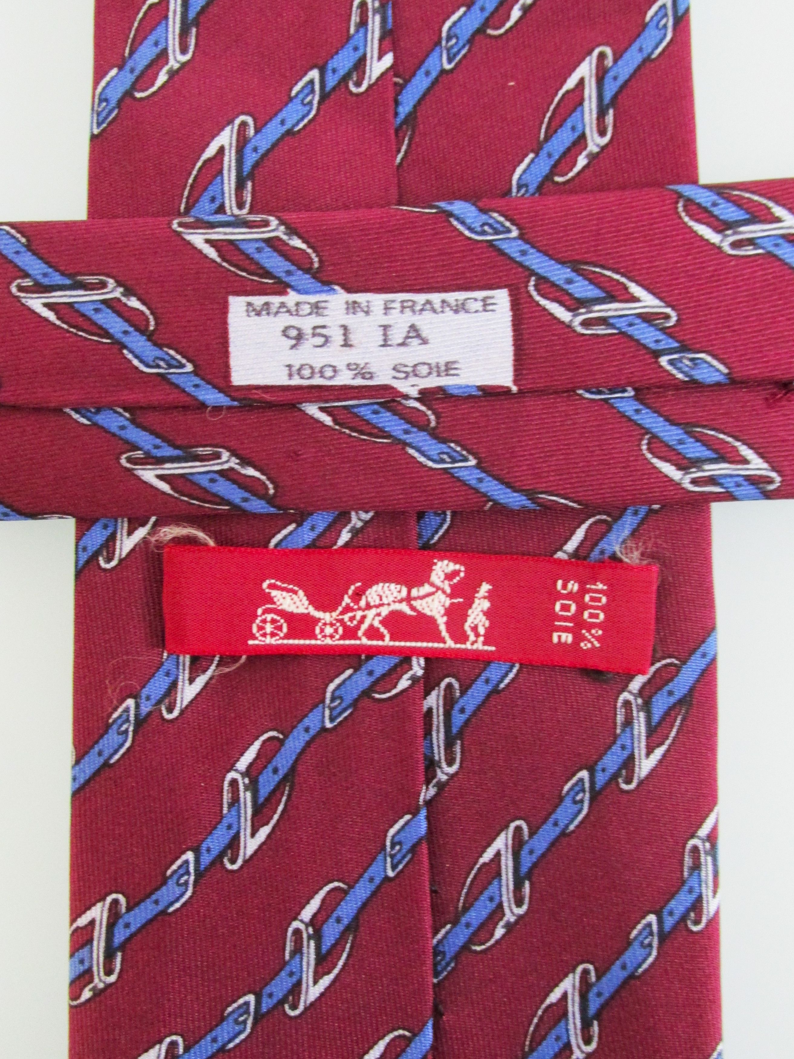 Hermes Hermes Vintage Men's Silk Tie Size ONE SIZE - 5 Thumbnail