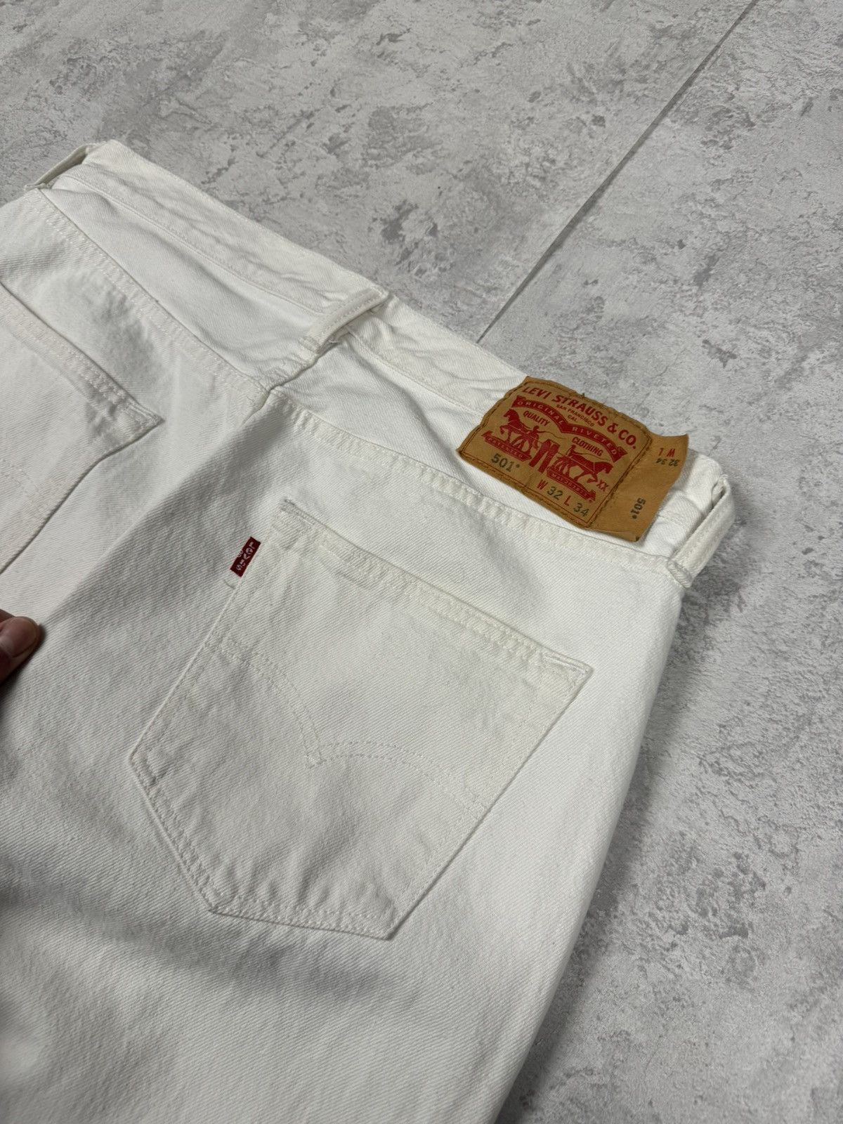 Levi's Levis 501 White Jeans Size 32/34 Size US 32 / EU 48 - 6 Thumbnail