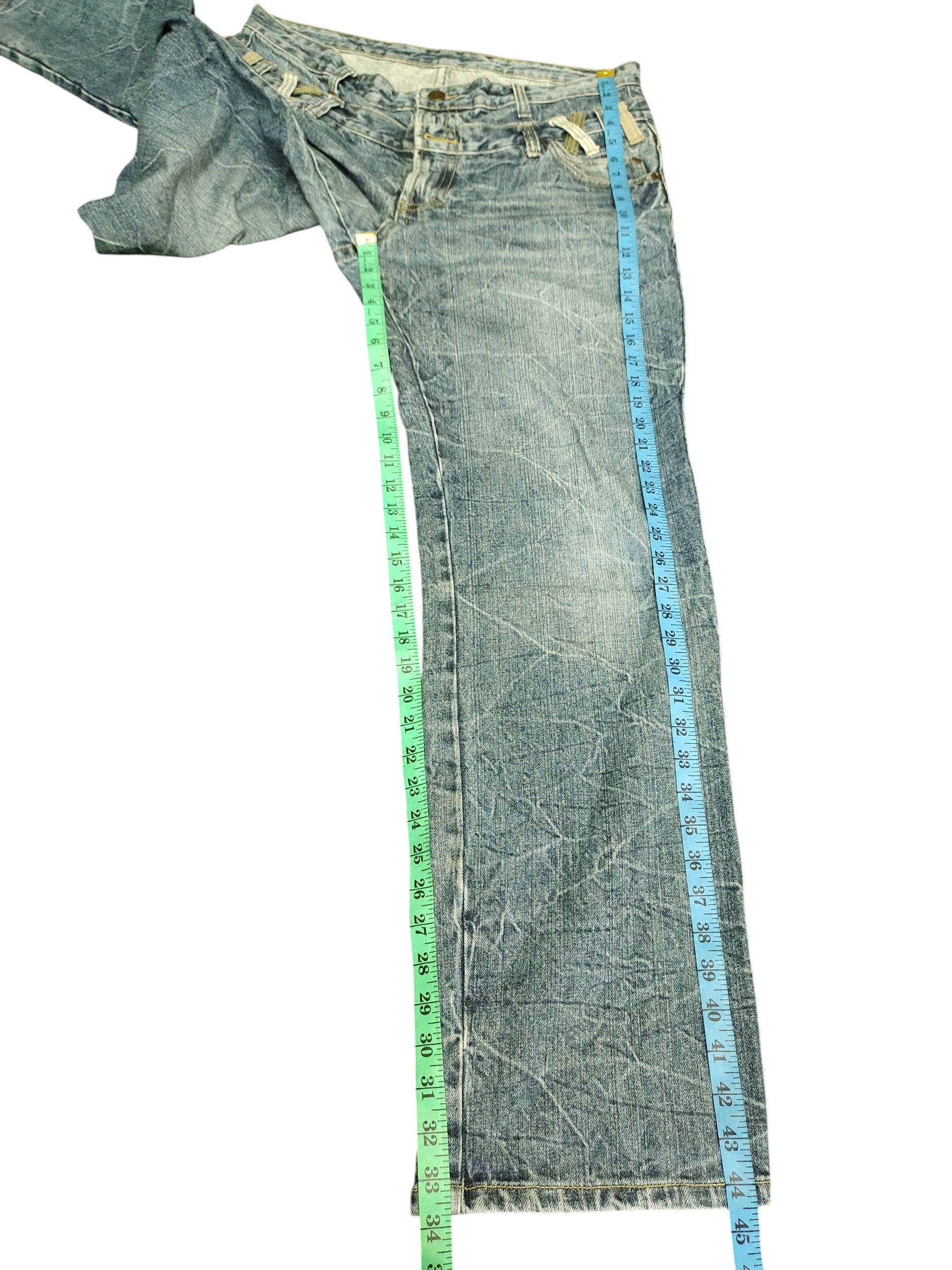 Hysteric Glamour × Undercover Japanese Brand Double Waist Clawmark Distress Faded Jeans Size US 37 - 13 Thumbnail