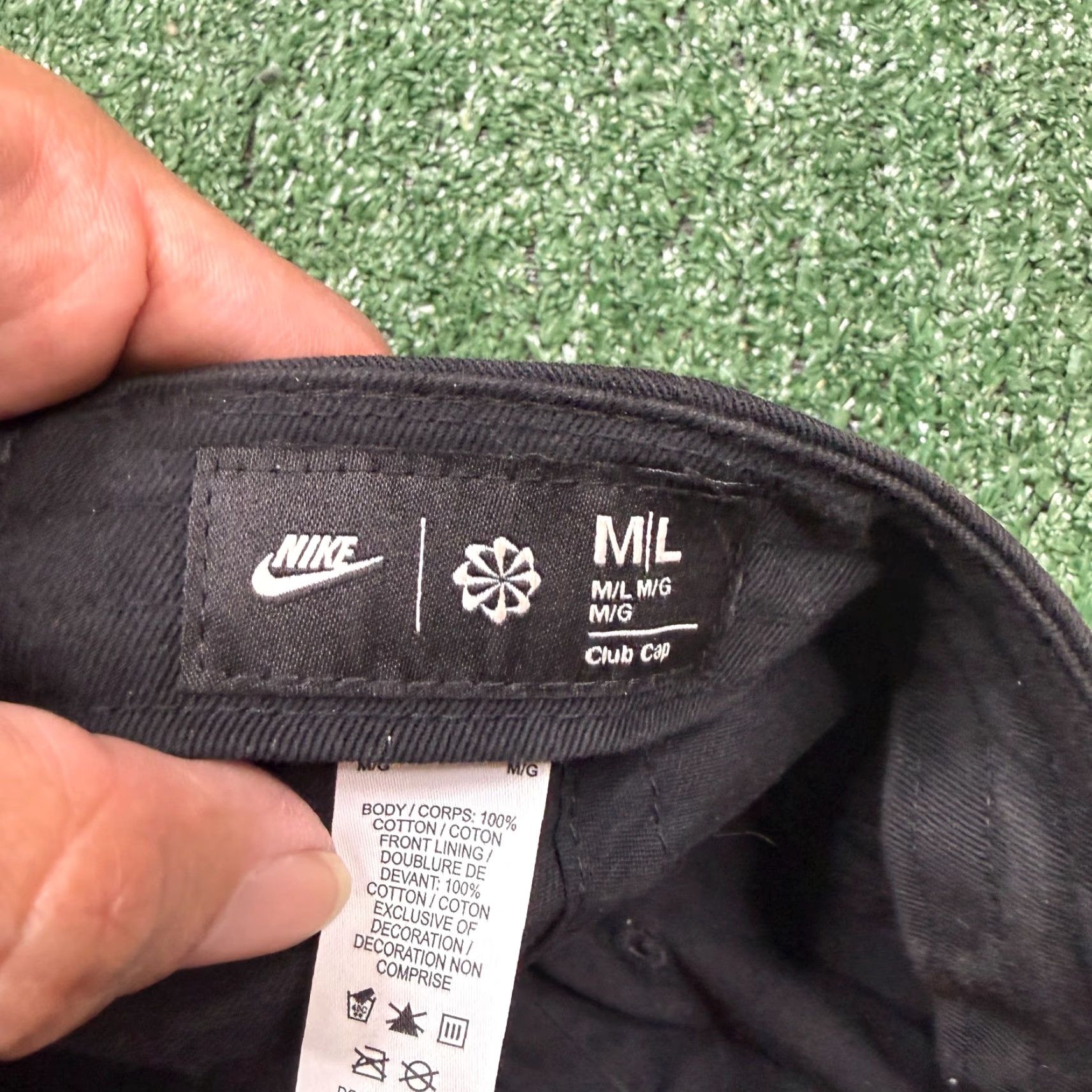 Nike Nike Air Max 1 Cap Strap Back Hat Adults XL Black Adjustable Sports USA Nike Cap Hat Mens Baseball Cap Size ONE SIZE - 4 Thumbnail