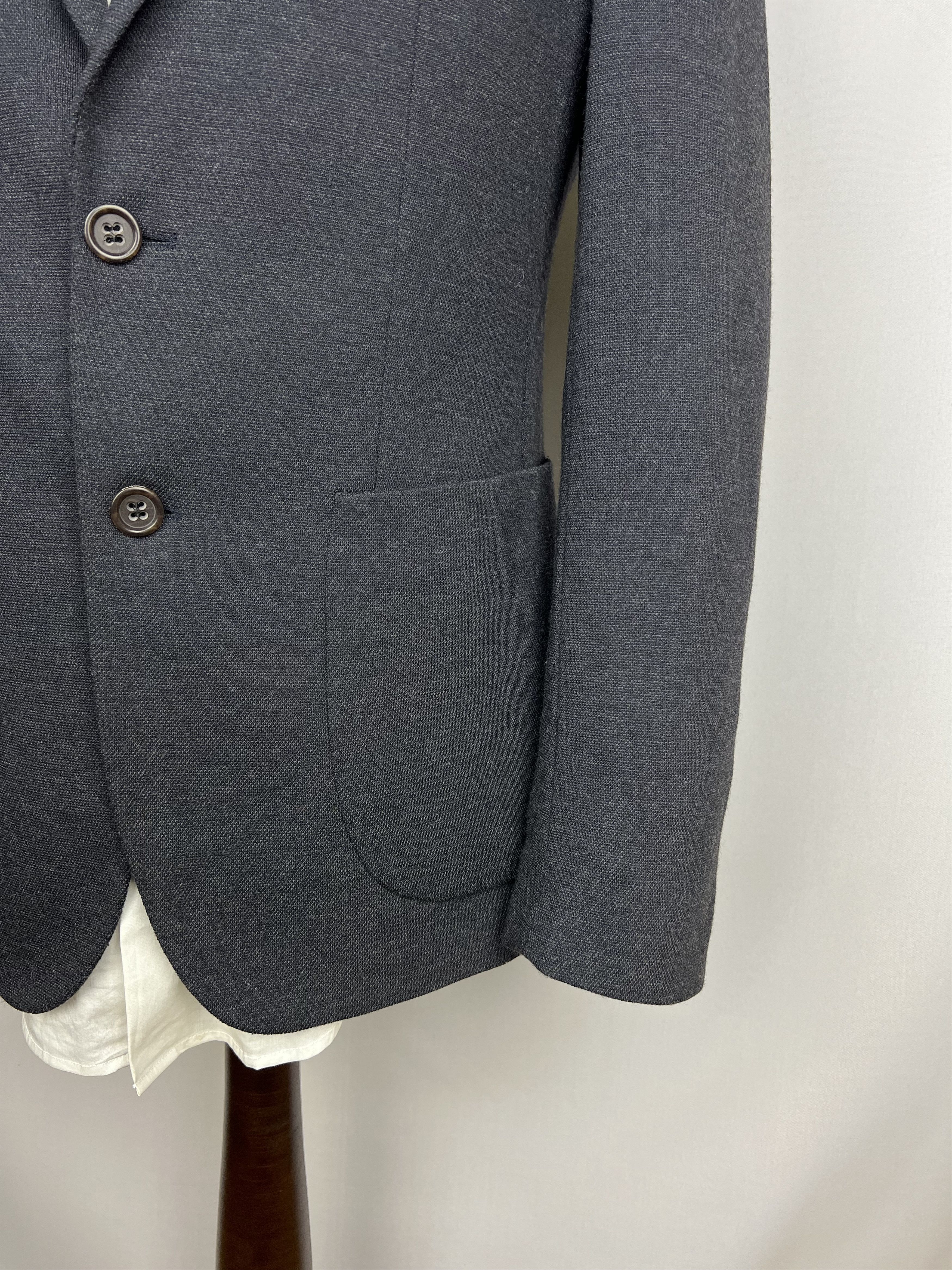 Bogner Modern Solid Wool-Blend Patch Pockets Sport Coat Size 36R - 7 Thumbnail