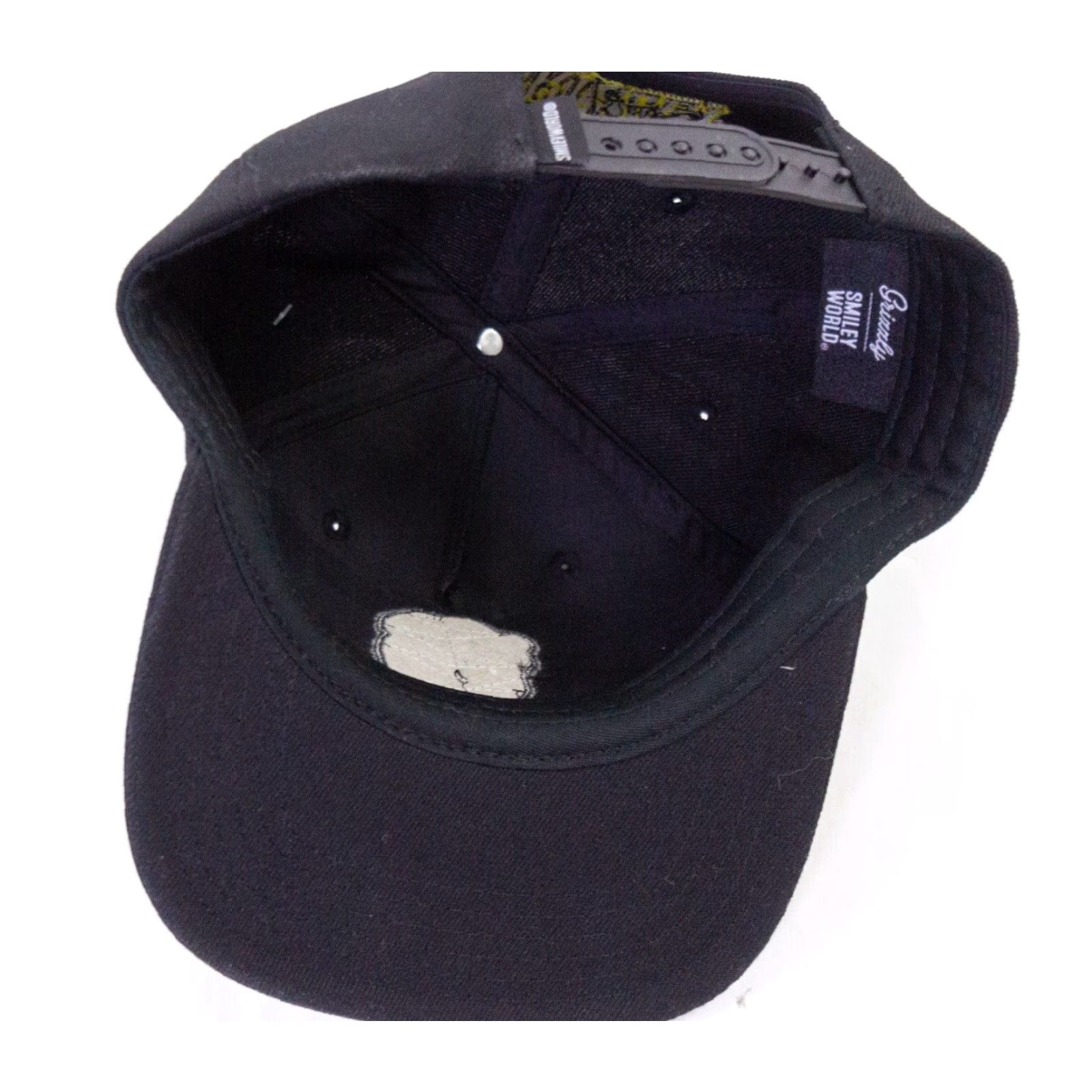 Vintage GRIZZLY Snapback Hat One Size Black Smiley World Skateboard Streetwear Mens Size ONE SIZE - 7 Thumbnail