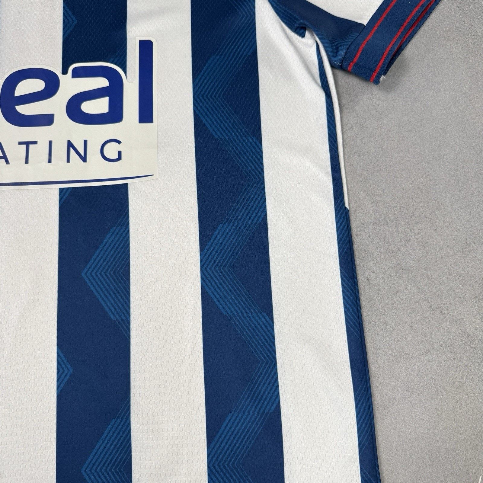Macron West Bromwich Albion Home 2024 2025 Soccer Jersey Size L Size US L / EU 52-54 / 3 - 9 Thumbnail