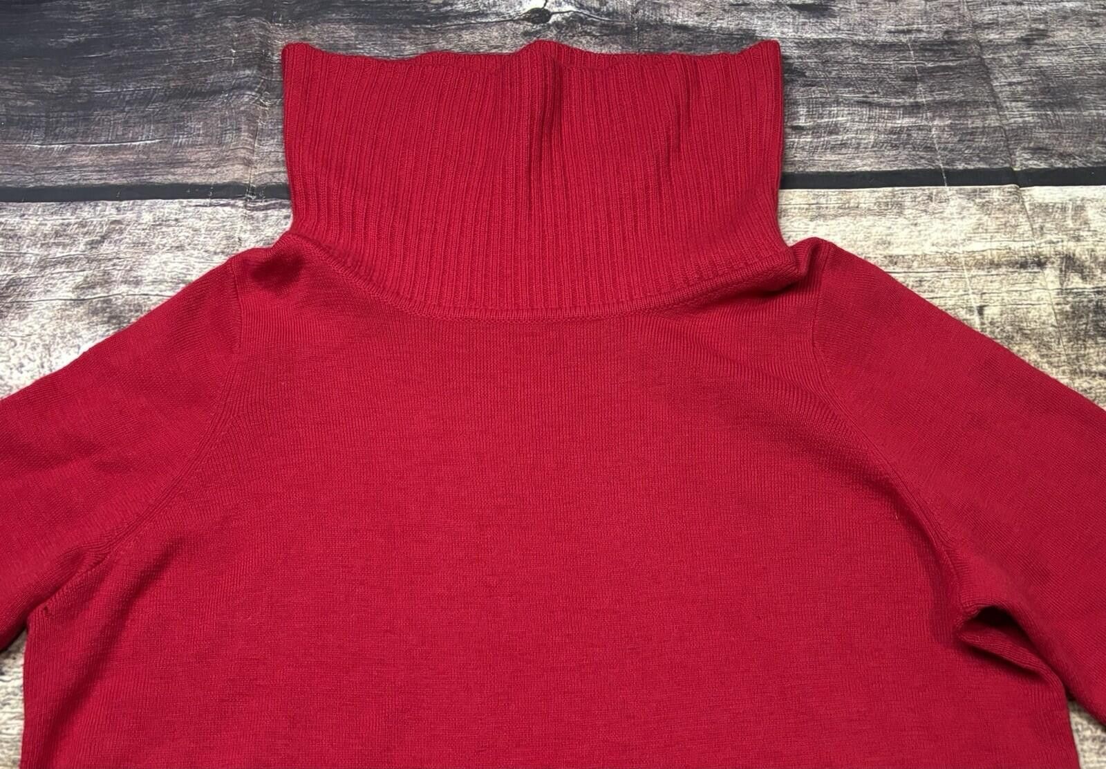 Other Marisa Christina Sweater Womens 2XL Merino Wool Cowl Neck Size XXL / US 16-18 / IT 52-54 - 4 Thumbnail