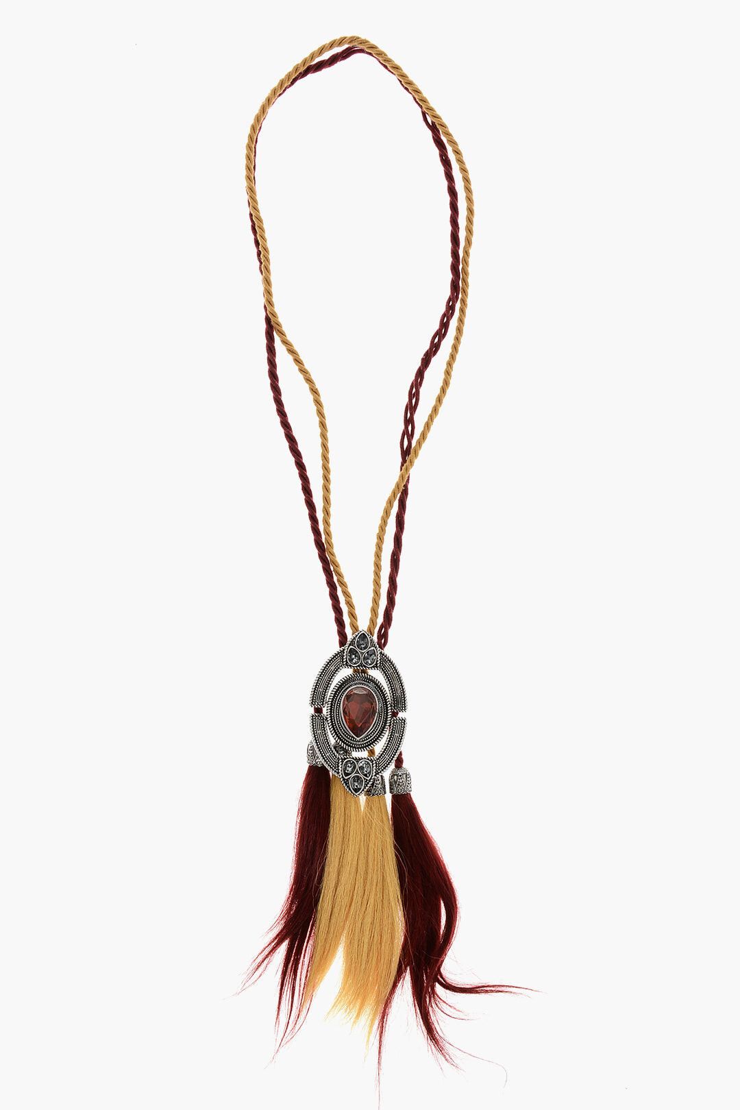 Dsquared2 Maxi Necklace with Stone and Tassels Size ONE SIZE - 1 Thumbnail