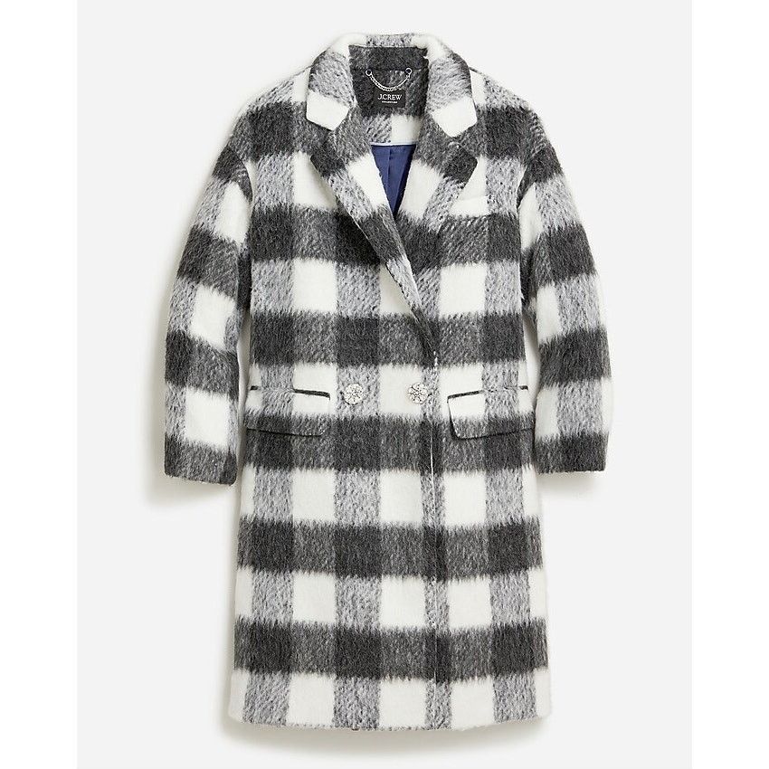 J.Crew J. Crew Relaxed Topcoat Italian Brushed Buffalo Sz XL Size XL / US 12-14 / IT 48-50 - 2 Thumbnail