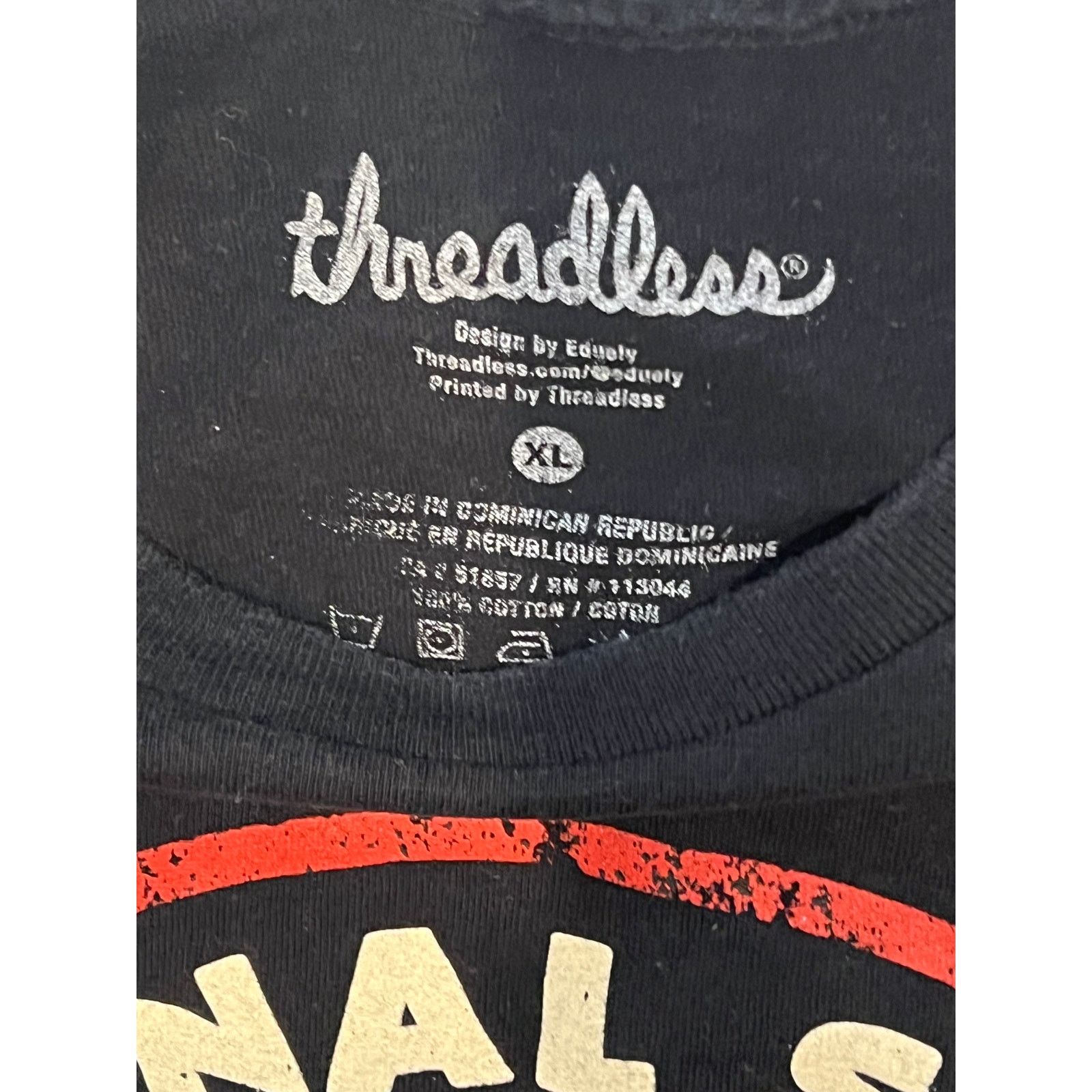 Threadless Threadless National Support Demon Black T-Shirt Mens XL Size US XL / EU 56 / 4 - 4 Thumbnail