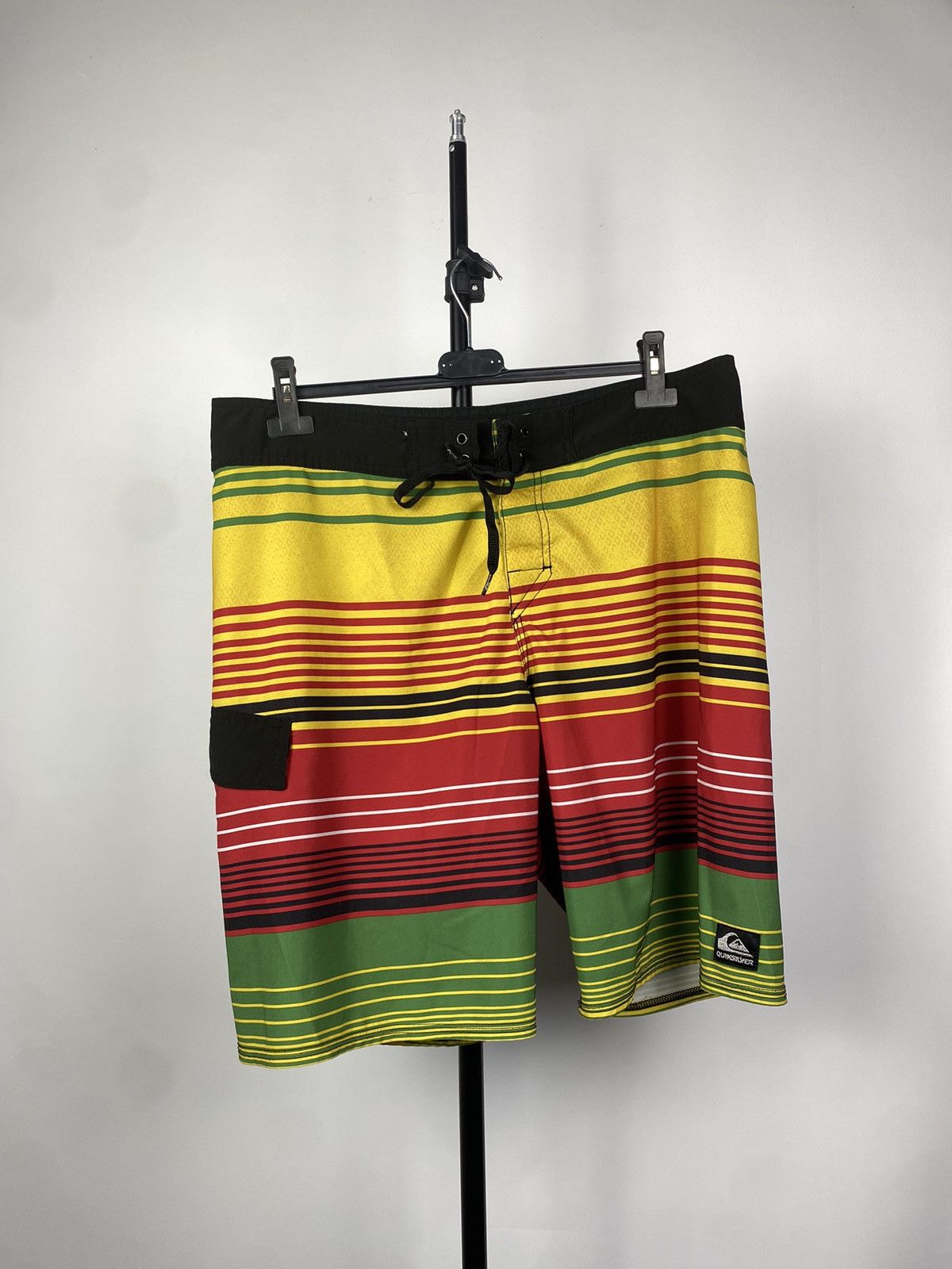 Quicksilver × Quiksilver × Vintage Rare Vintage Quiksilver Logo Nylon Shorts Y2K Size US 36 / EU 52 - 1 Thumbnail