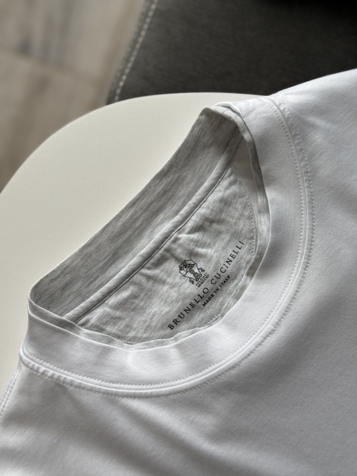 Brunello Cucinelli Brunello Cucinelli White Crew Neck T-Shirt 100% Cotton Size US M / EU 48-50 / 2 - 11 Thumbnail