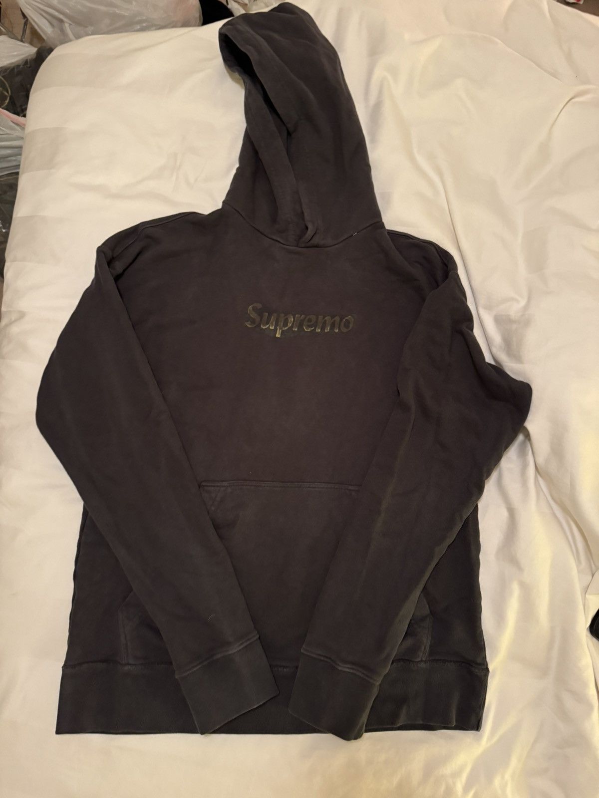 image of Rhude Supremo Hoodie in Black, Men's (Size Small)