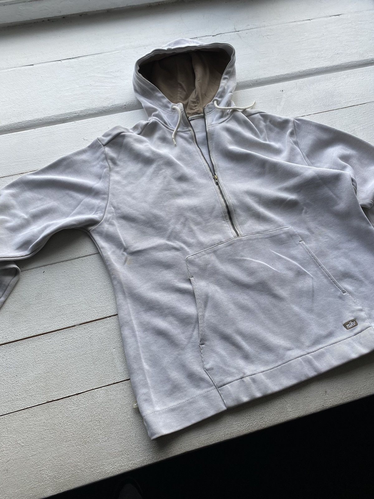 Nike × Vintage 🔥Nike Vntg 1/2 Zip Up Hoodie Rare y2k Size L / US 10 / IT 46 - 14 Thumbnail