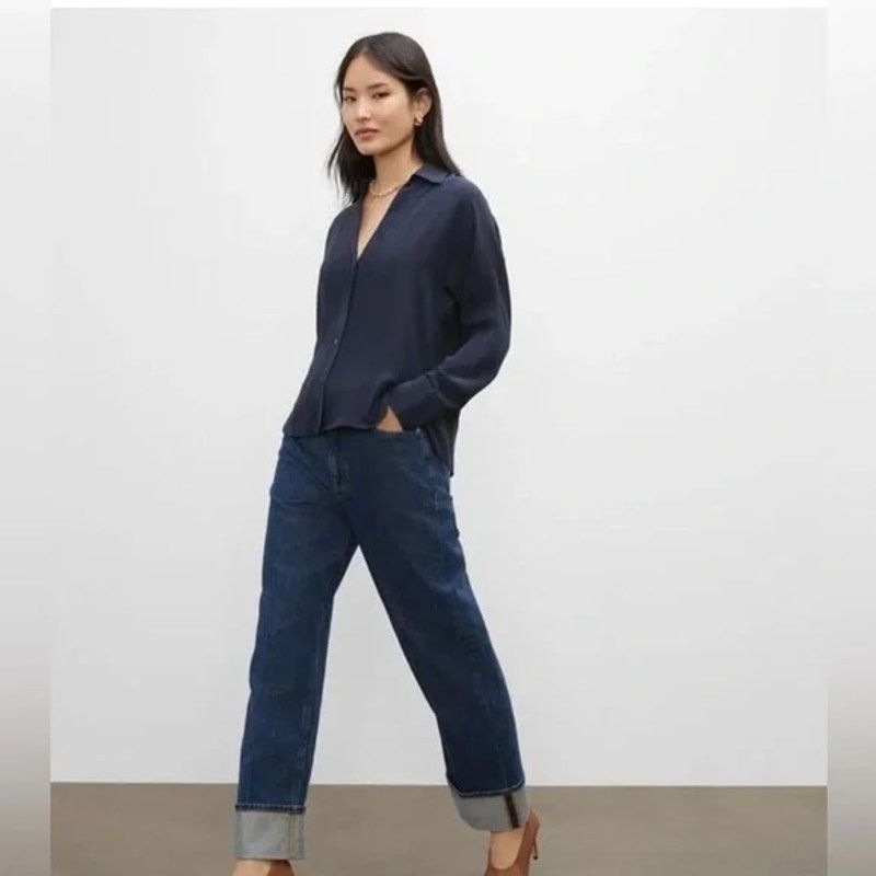 Club Monaco Club Monaco Cuffed Ankle High Rise Jeans Blue Womens 26 Size 26" / US 2 / IT 38 - 9 Thumbnail