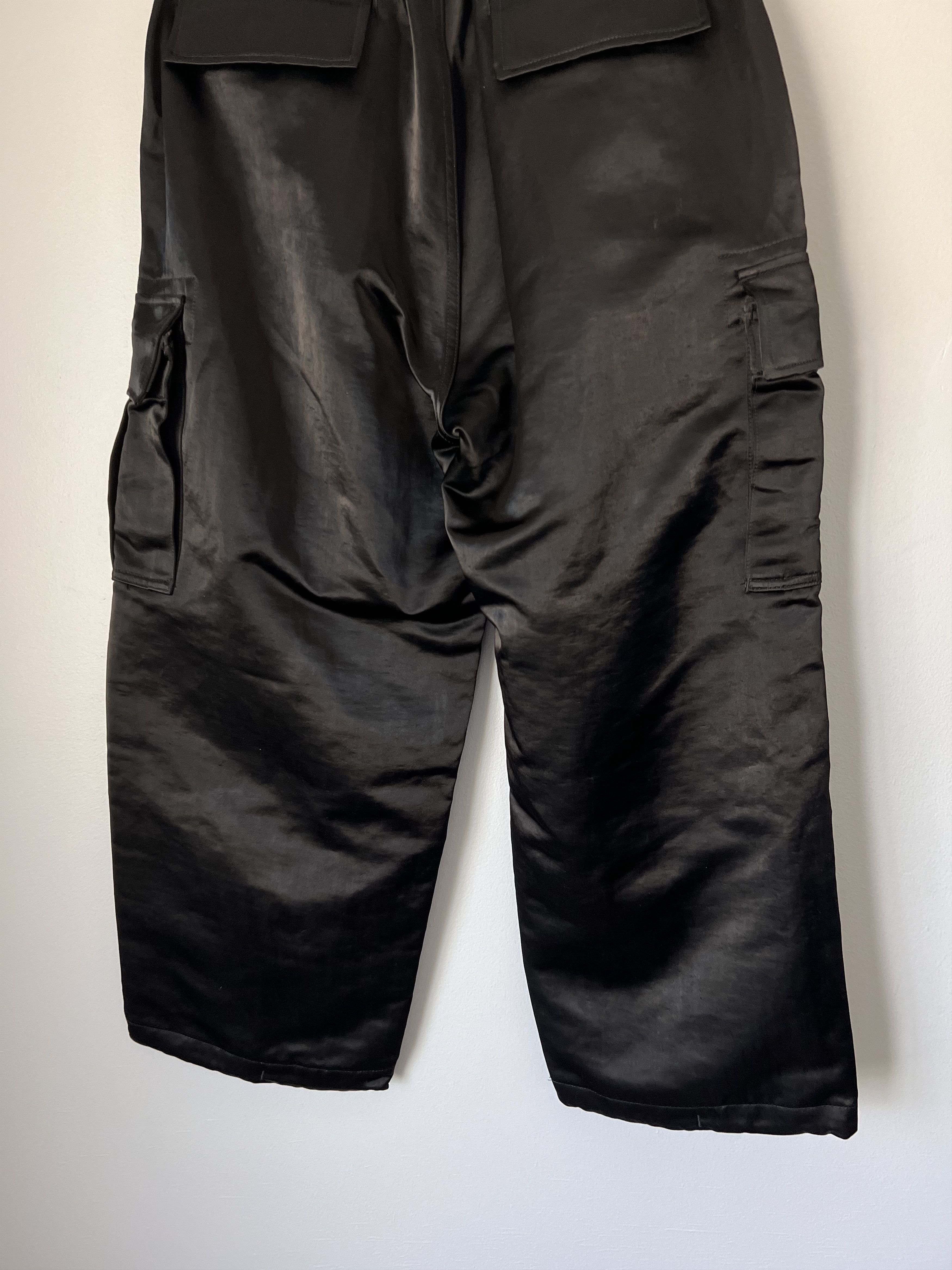 Comme des Garcons Homme Comme des Garcons Homme Satin Cargo Pants in Black Size US 32 / EU 48 - 6 Thumbnail