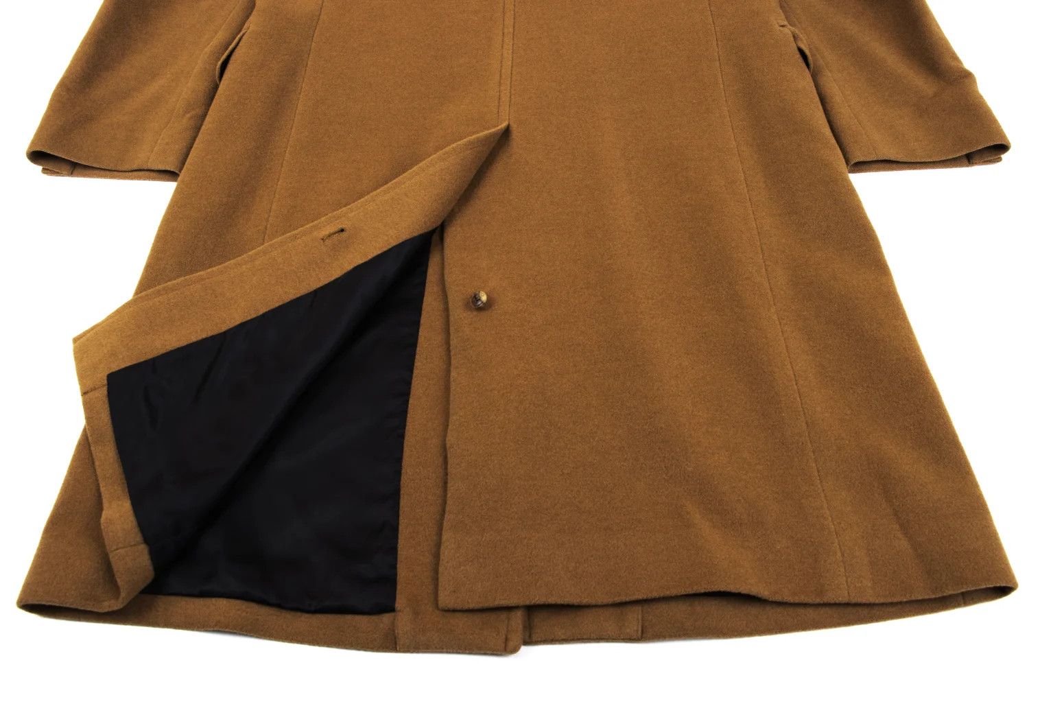 Jean Paul Gaultier Wool Melton Chester Coat in Camel, Size 48 Size US M / EU 48-50 / 2 - 16 Thumbnail