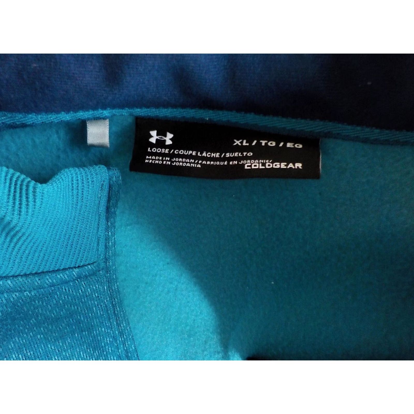 Under Armour Under Armour Coldgear Loose 1/4 Zip Pullover Sweatshirt Teal XL Mens Size US XL / EU 56 / 4 - 6 Thumbnail